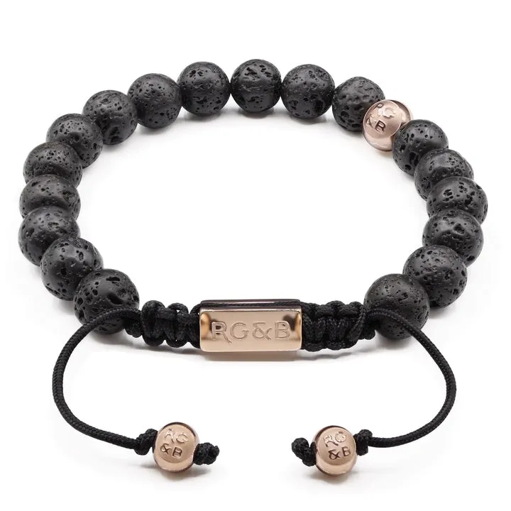 Lava Stone Bead Bracelet - Premium
