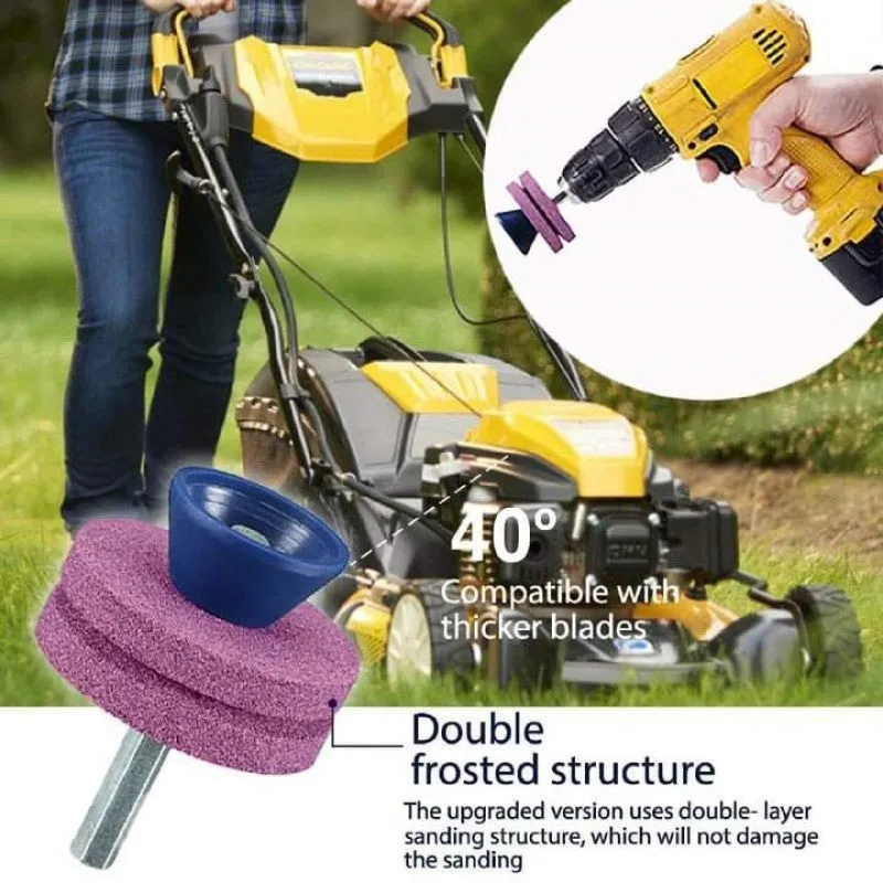 Lawn Mower Blade Sharpener (Upgraded Double Layer) 2021