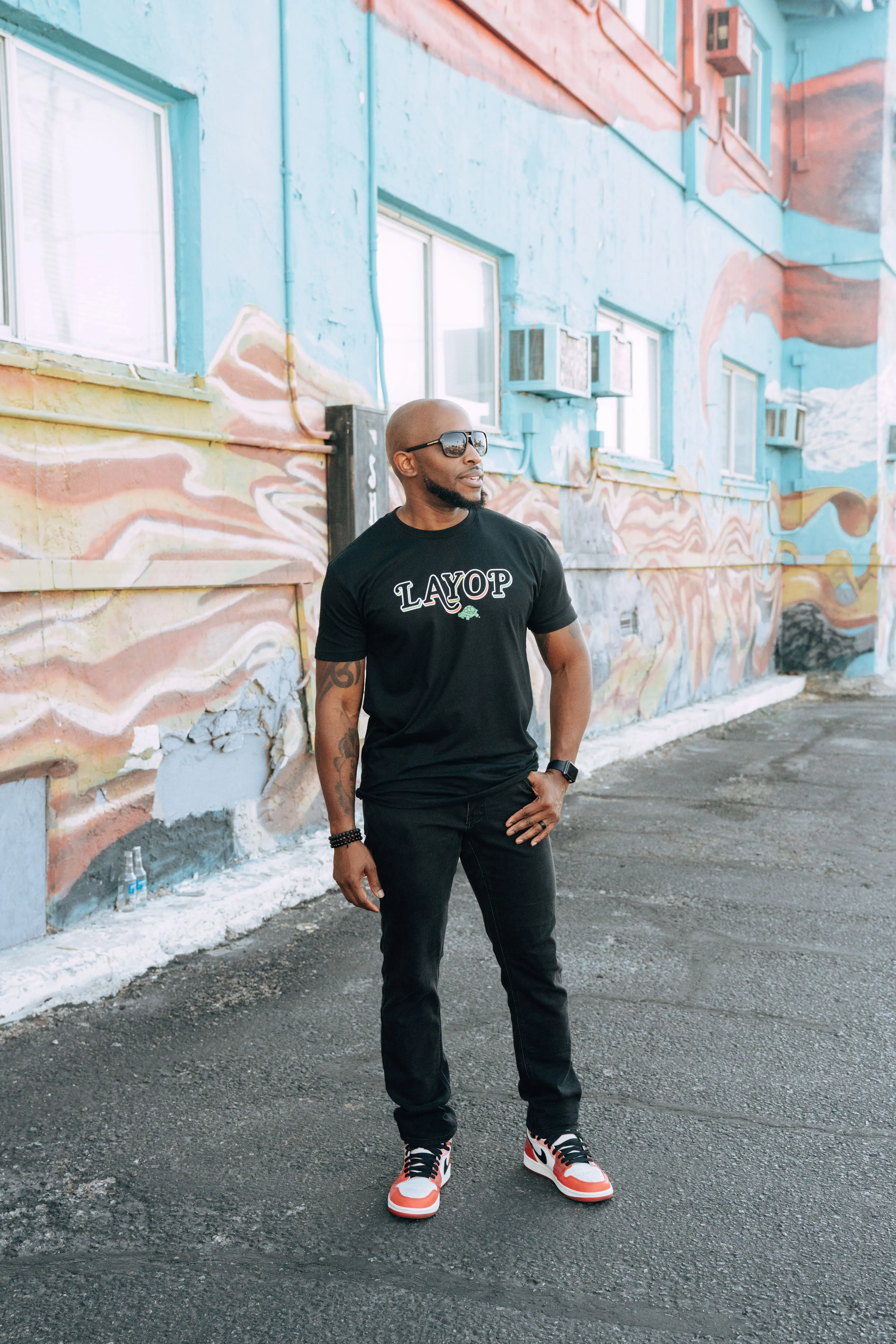 LAYOP HEADLINE Tee [Black]