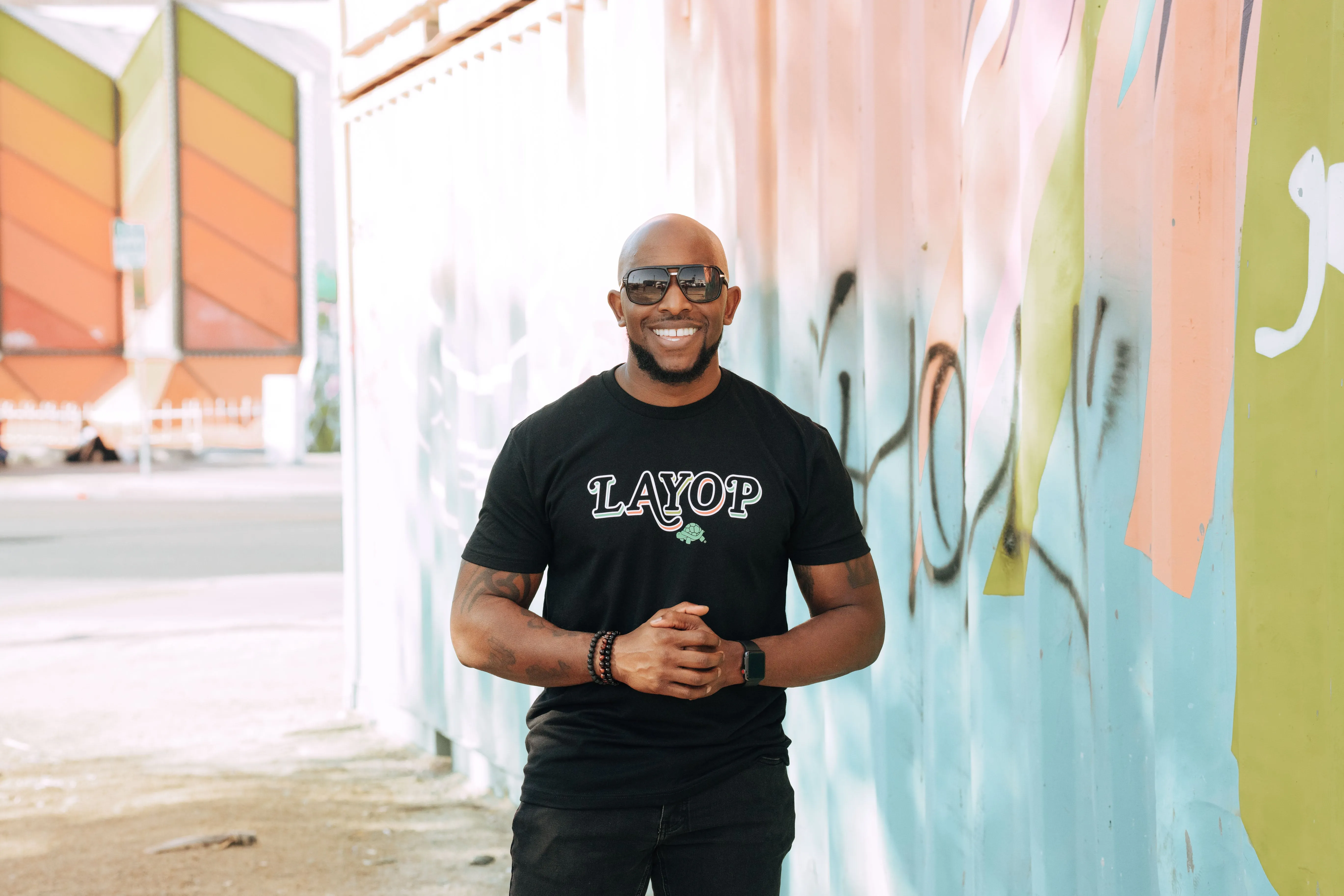 LAYOP HEADLINE Tee [Black]