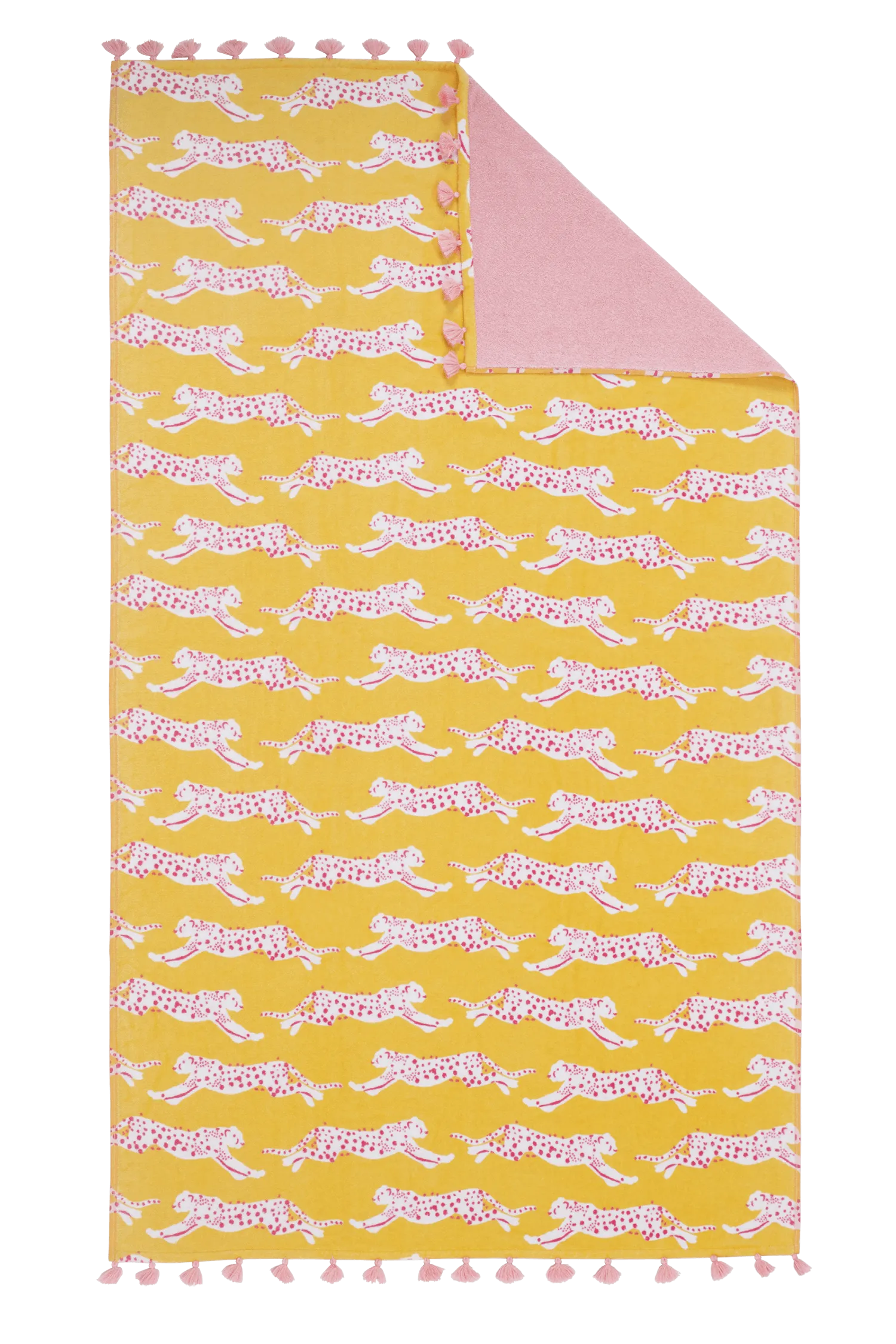 Leaping Leopard Beach towel