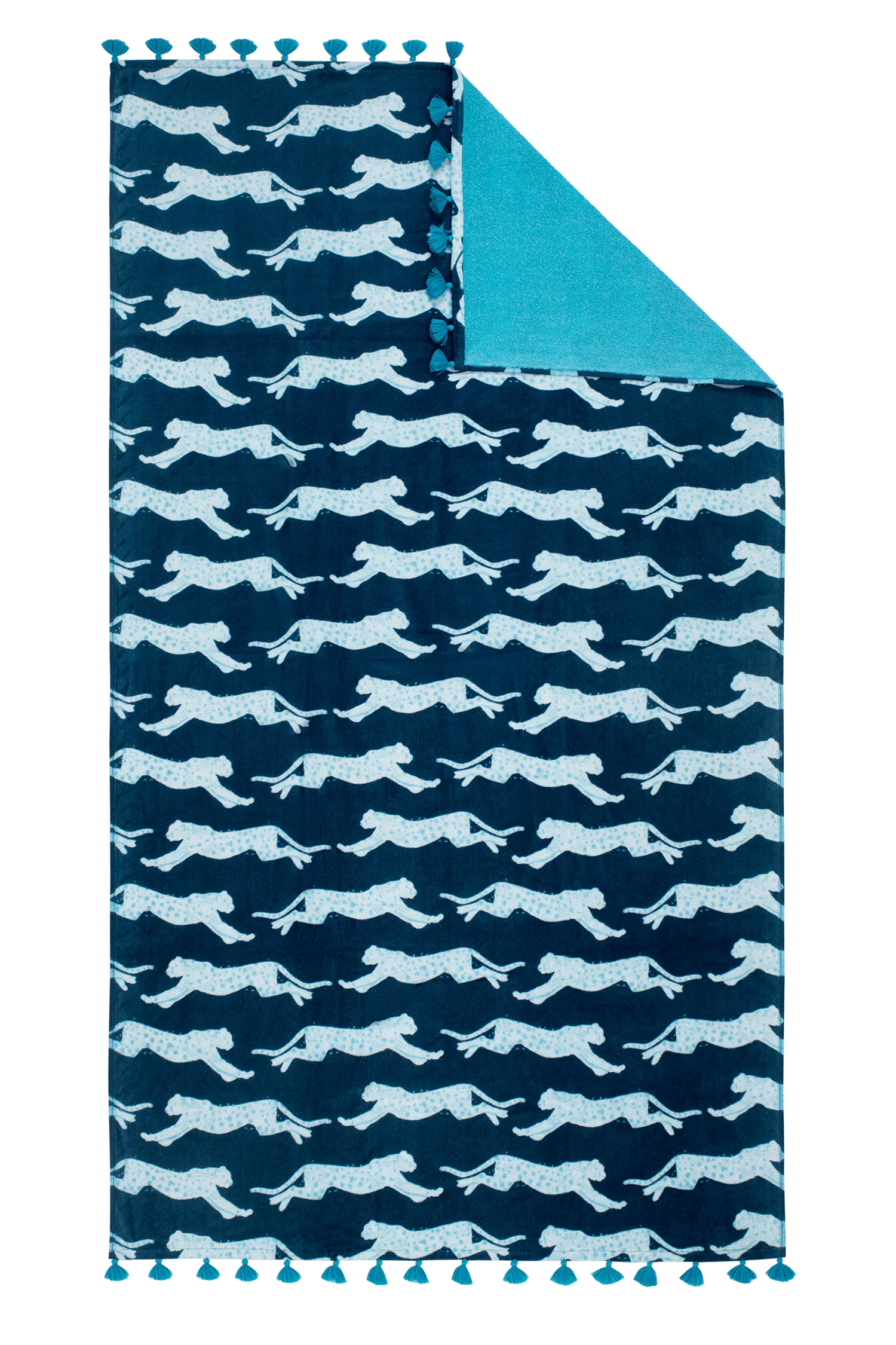 Leaping Leopard Beach towel