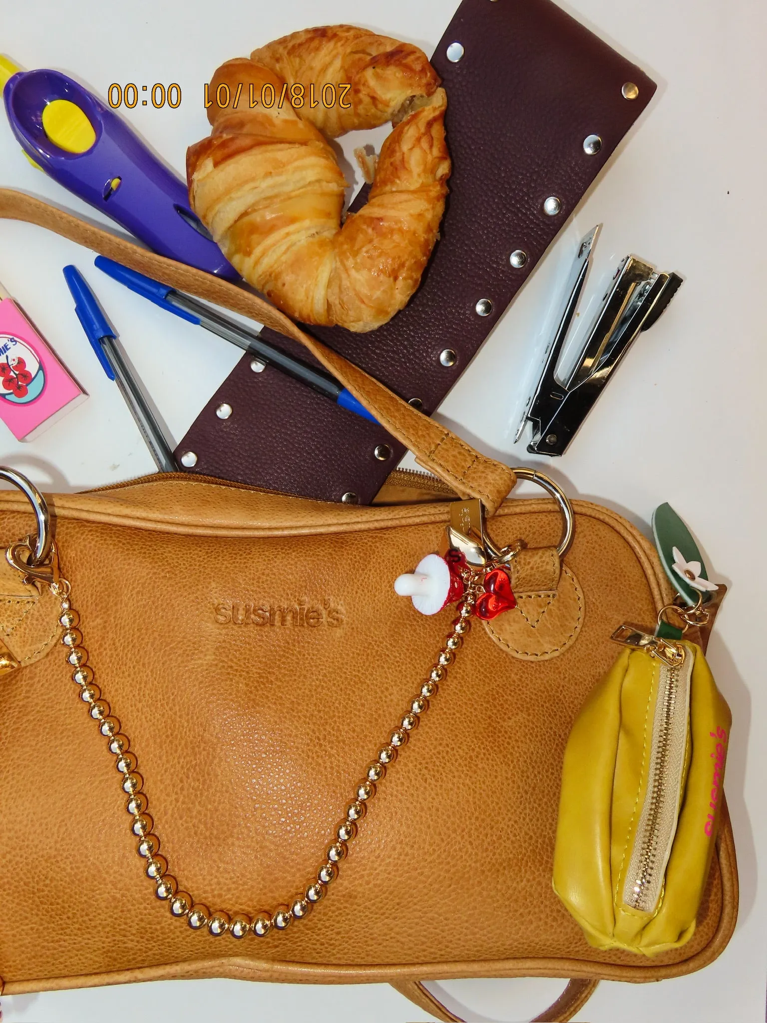 Lemon Pouch Key Charm