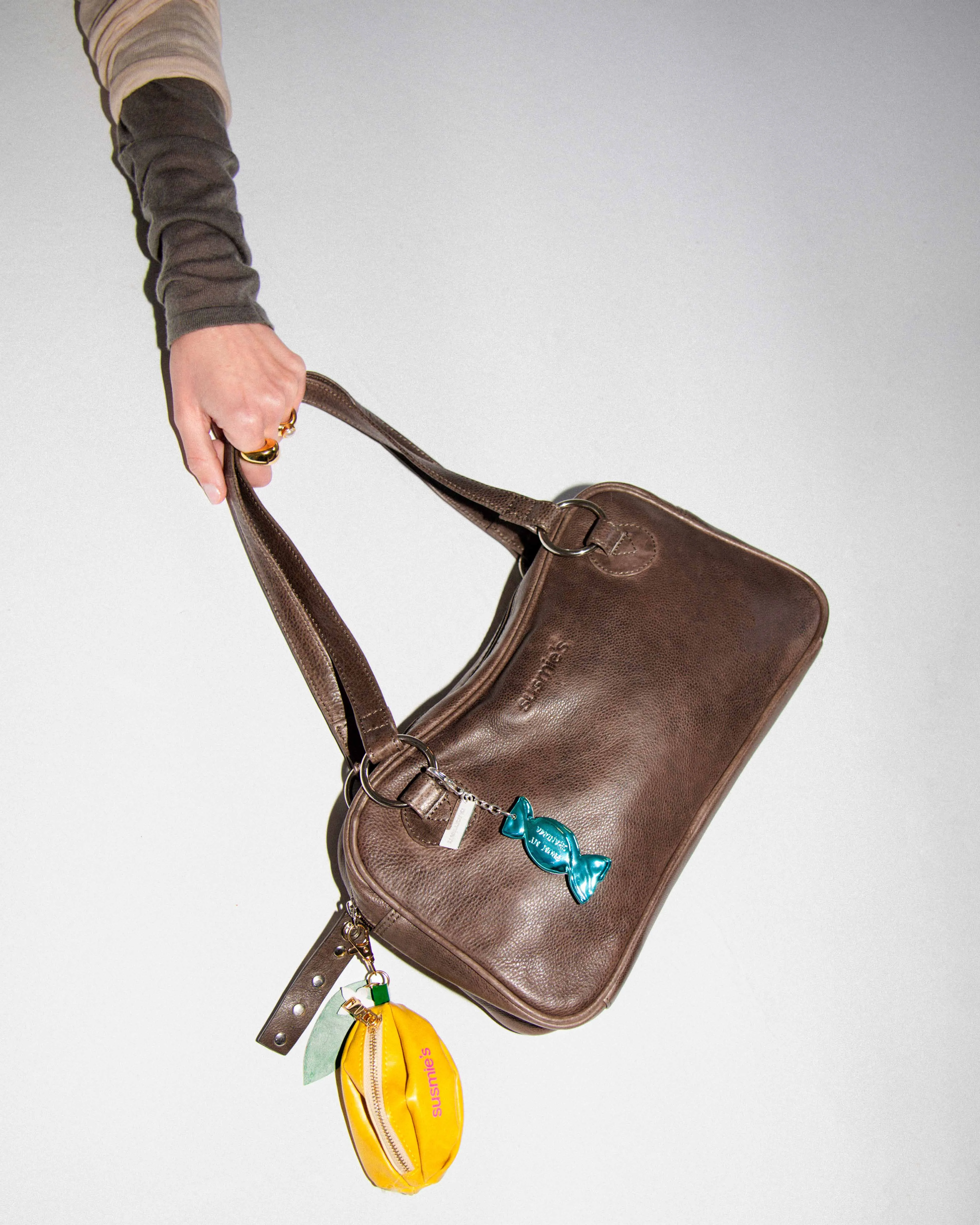 Lemon Pouch Key Charm