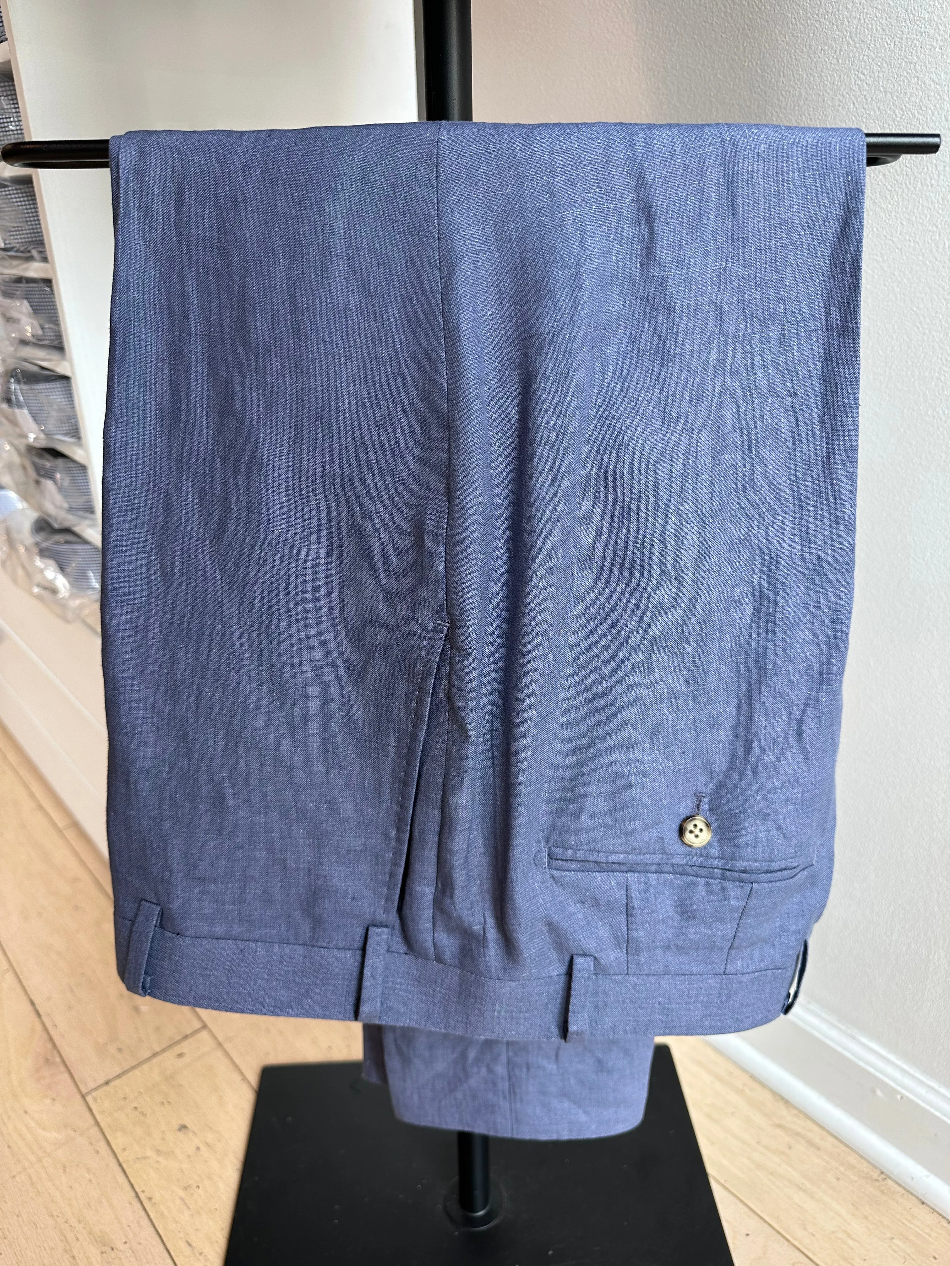 Light Blue Linen Premium Suit Pant