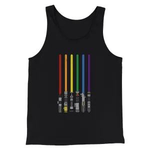 Lightsaber Color Rainbow Funny Movie Men/Unisex Tank Top