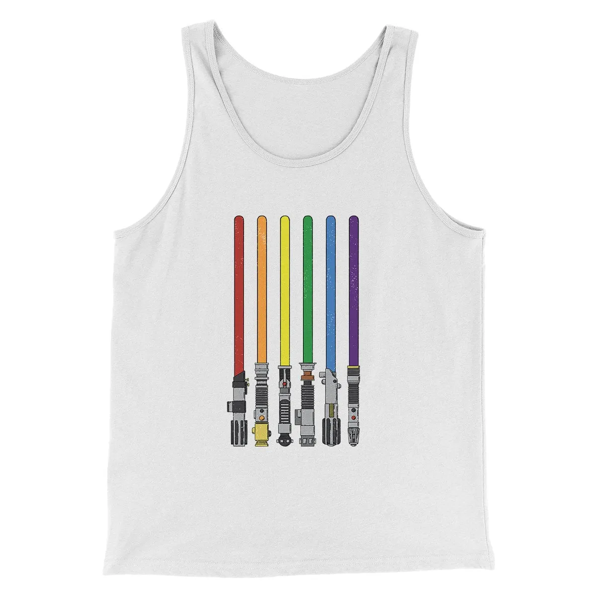 Lightsaber Color Rainbow Funny Movie Men/Unisex Tank Top