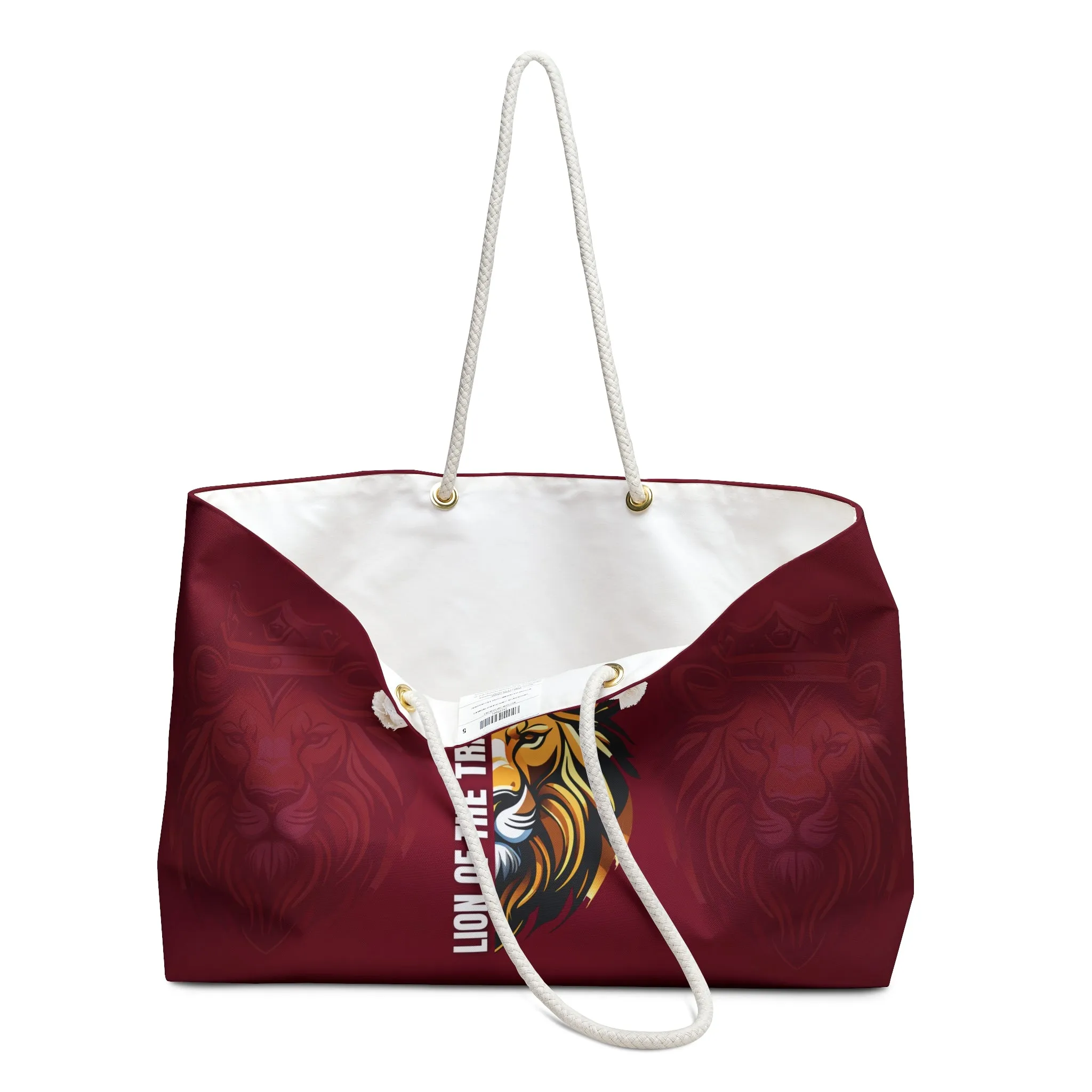 Lion of the Tribe of Judah (Brown) Weekender Bag