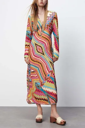 LONG PRINT DRESS