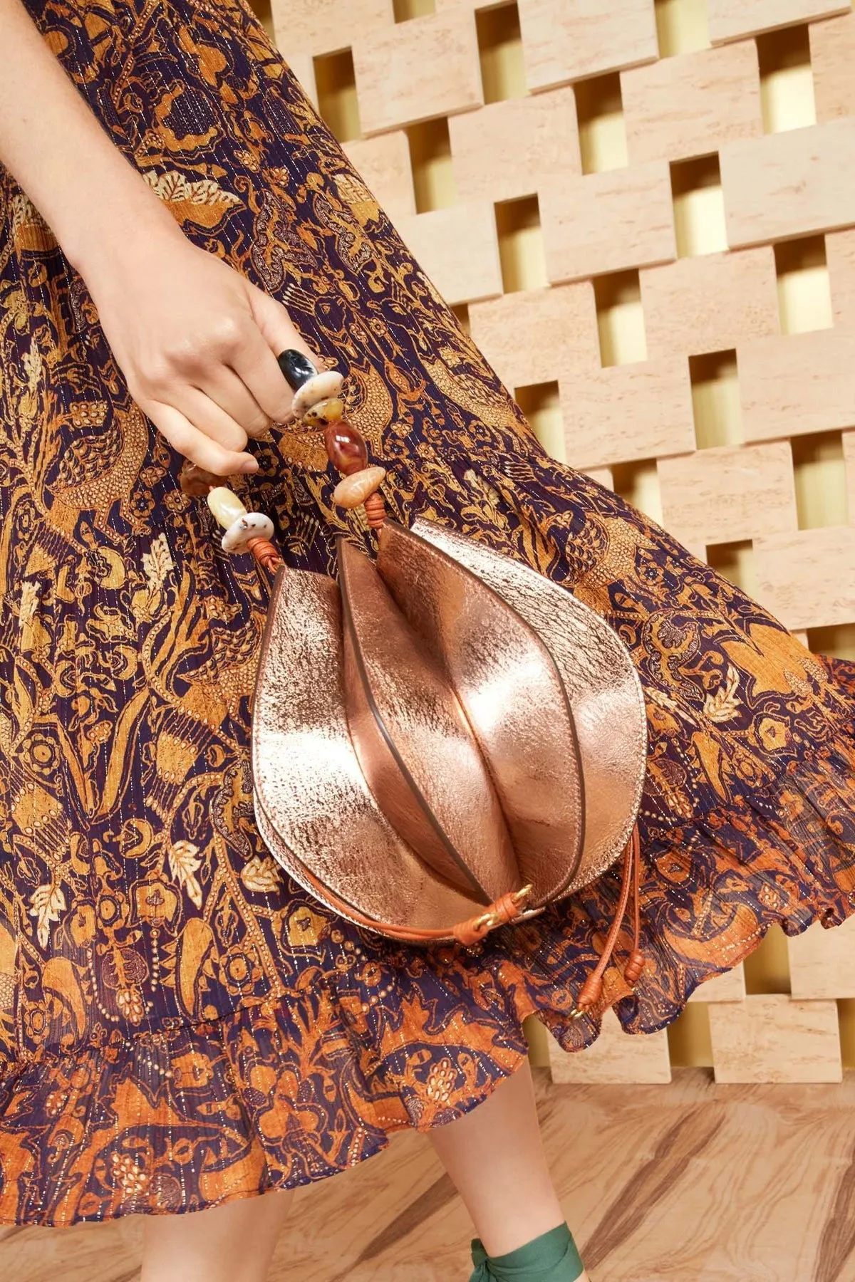 Lotus Flower Pochette in Rose Gold