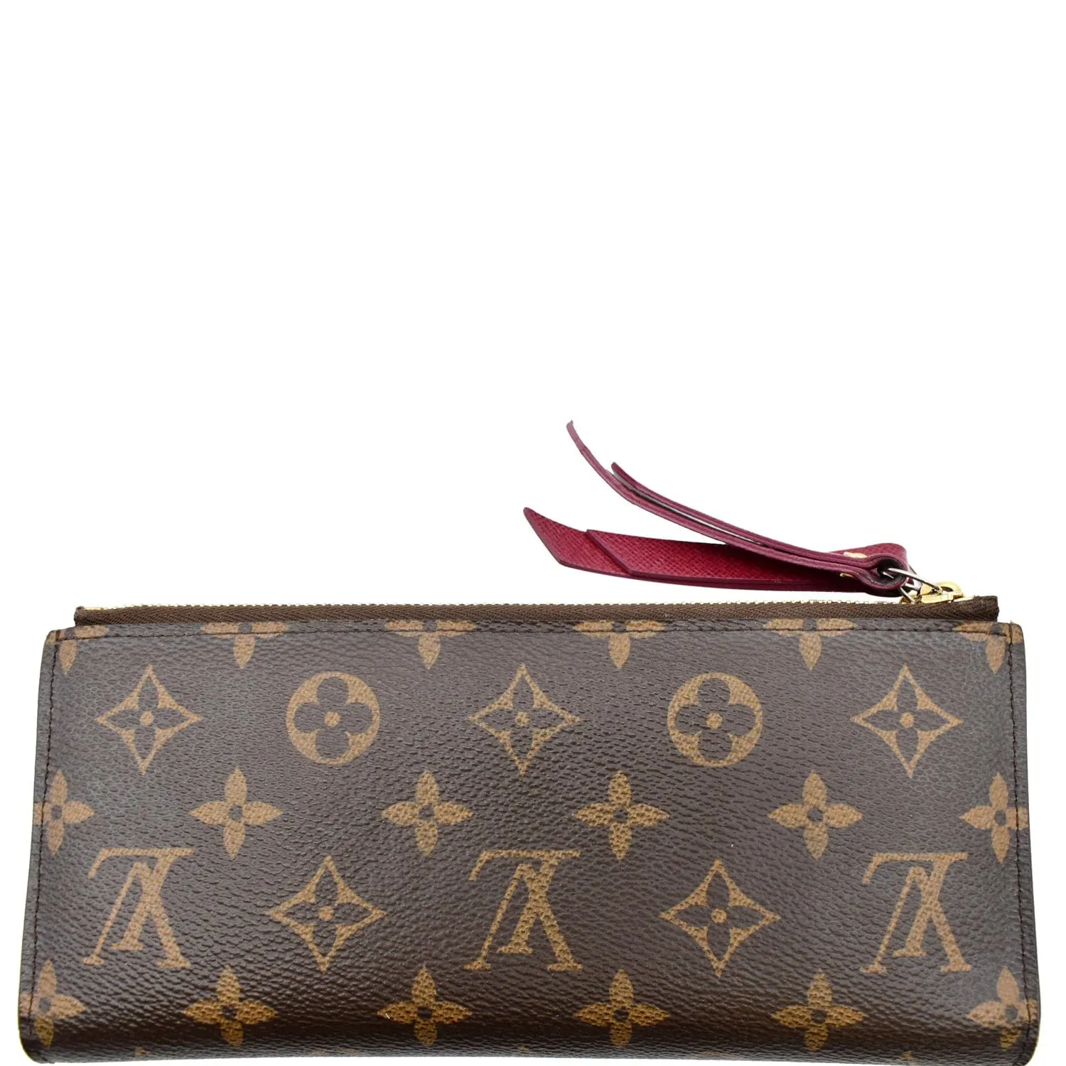 LOUIS VUITTON Adele Monogram Canvas Wallet Brown