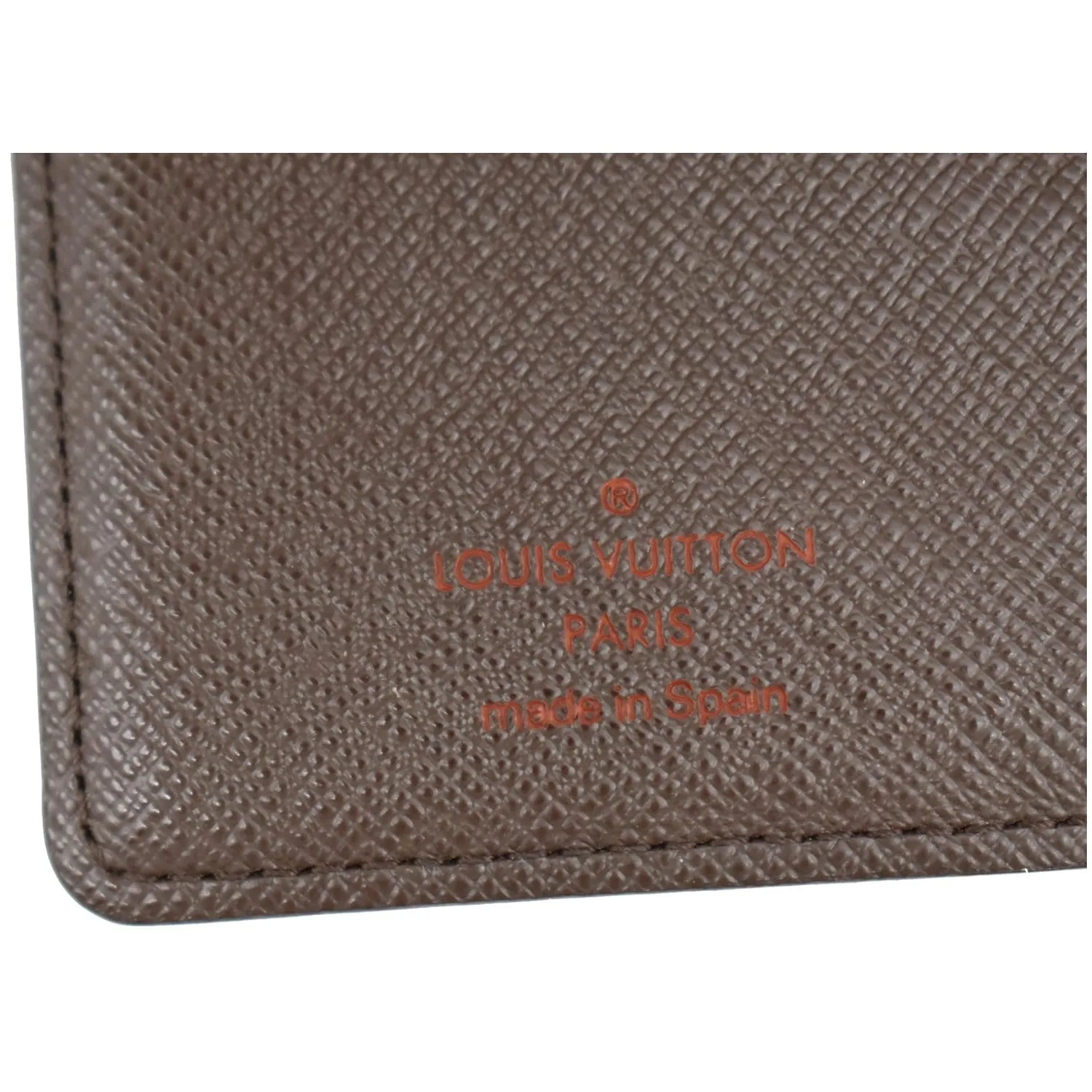 LOUIS VUITTON Agenda PM Damier Ebene Planner Cover Brown