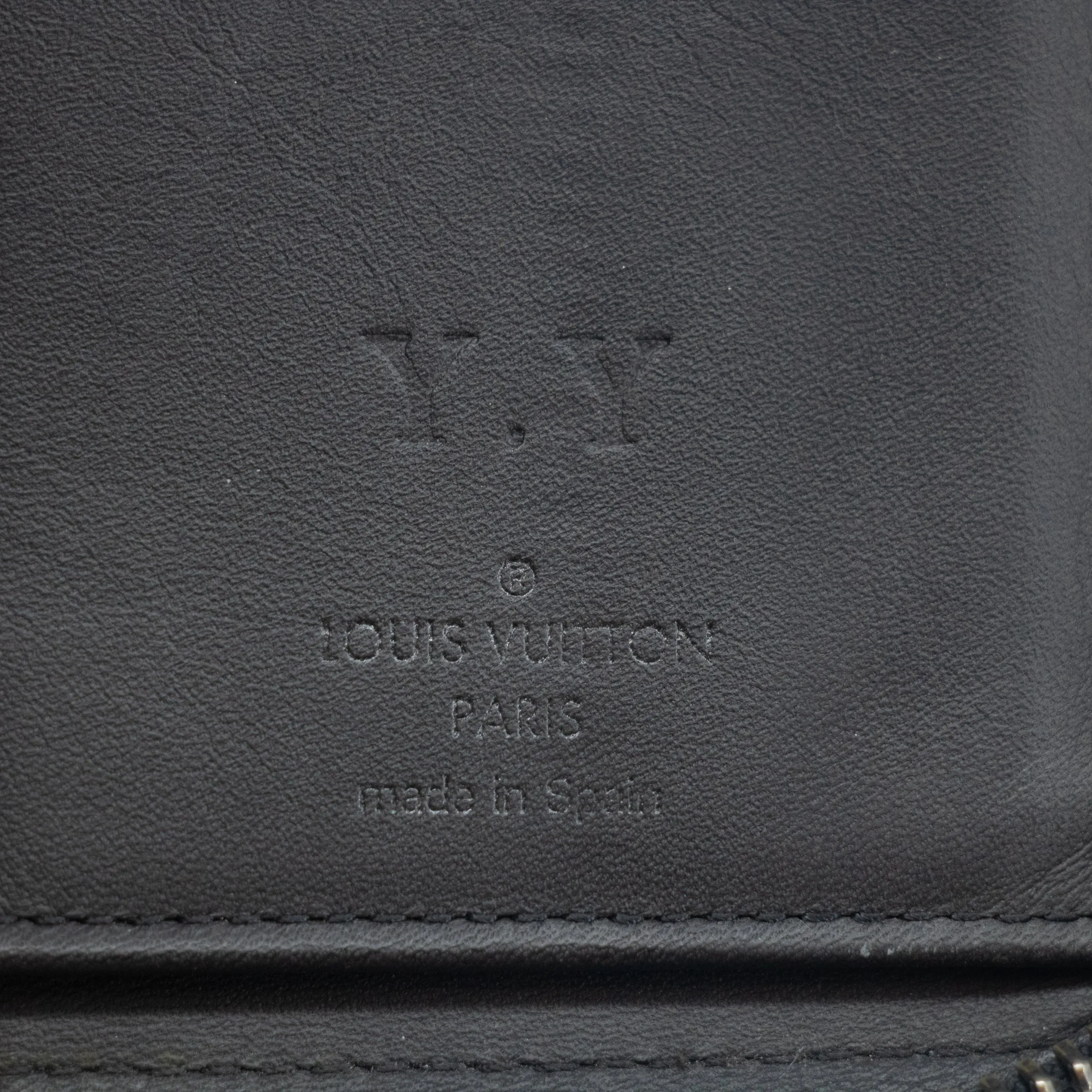 Louis Vuitton Black Damier Infini Vertical Zippy Wallet #2267