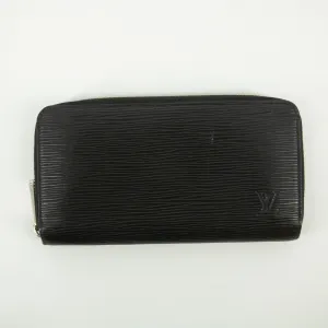 Louis Vuitton Black Epi Zippy Wallet  #2394