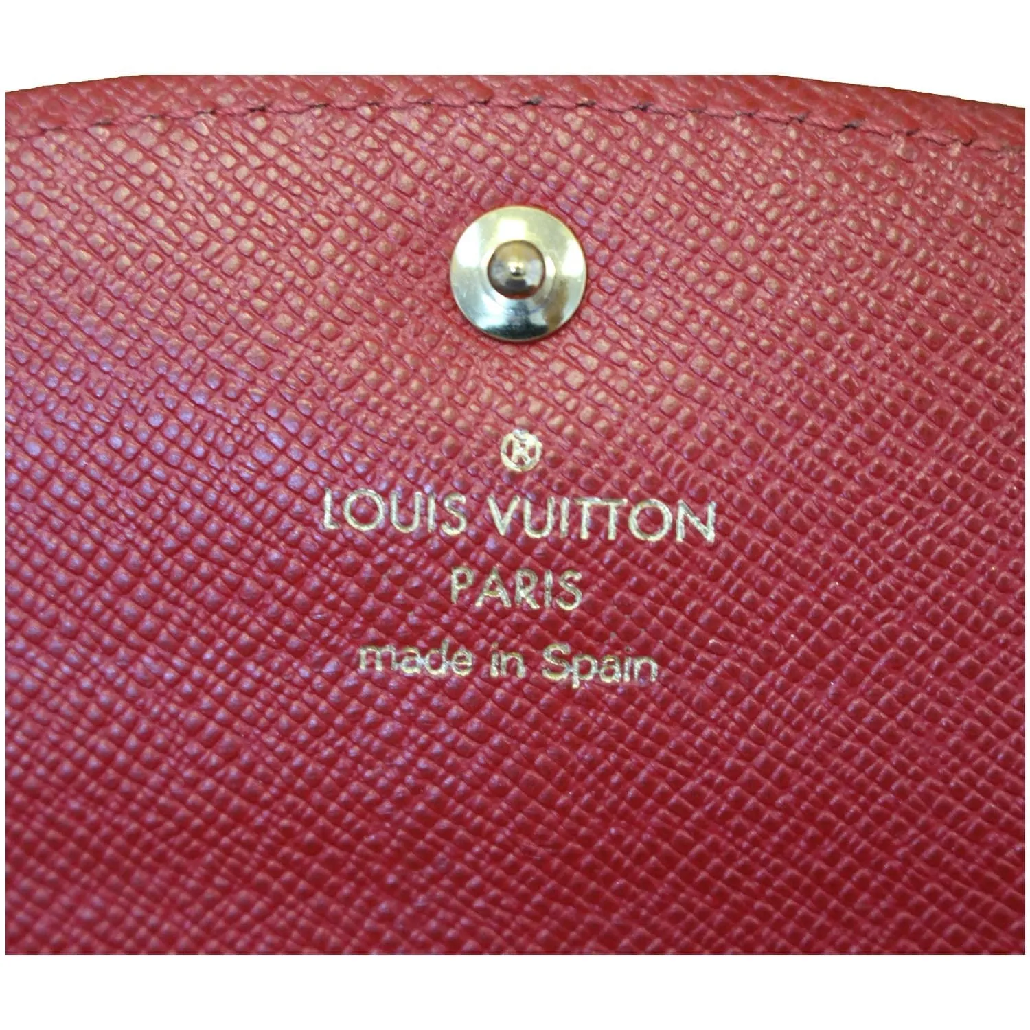 LOUIS VUITTON Caissa Damier Ebene Wallet Brown