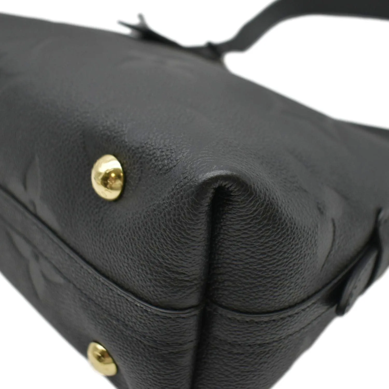 LOUIS VUITTON Carryall PM  Monogram Empreinte Leather Shoulder Bag Black