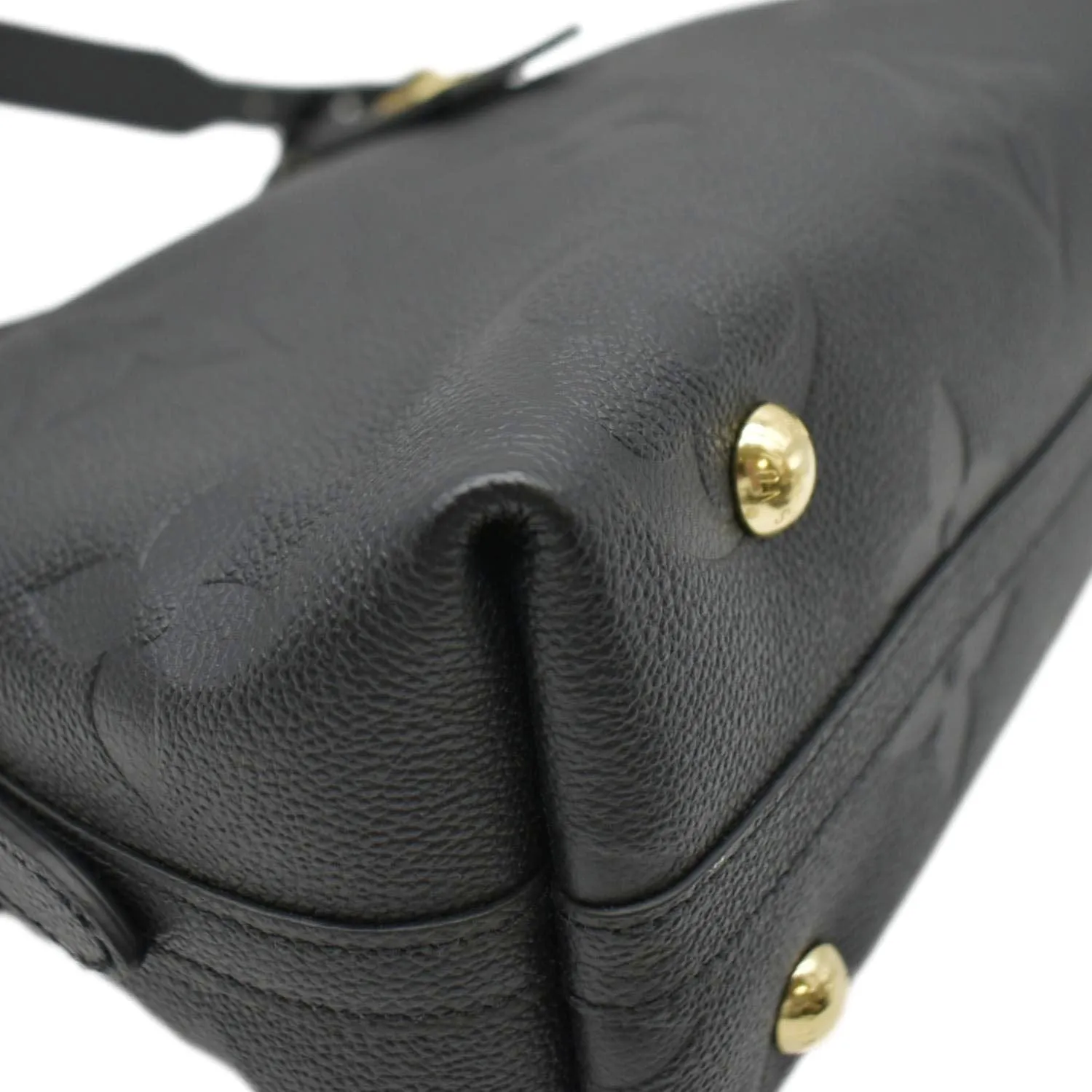 LOUIS VUITTON Carryall PM  Monogram Empreinte Leather Shoulder Bag Black