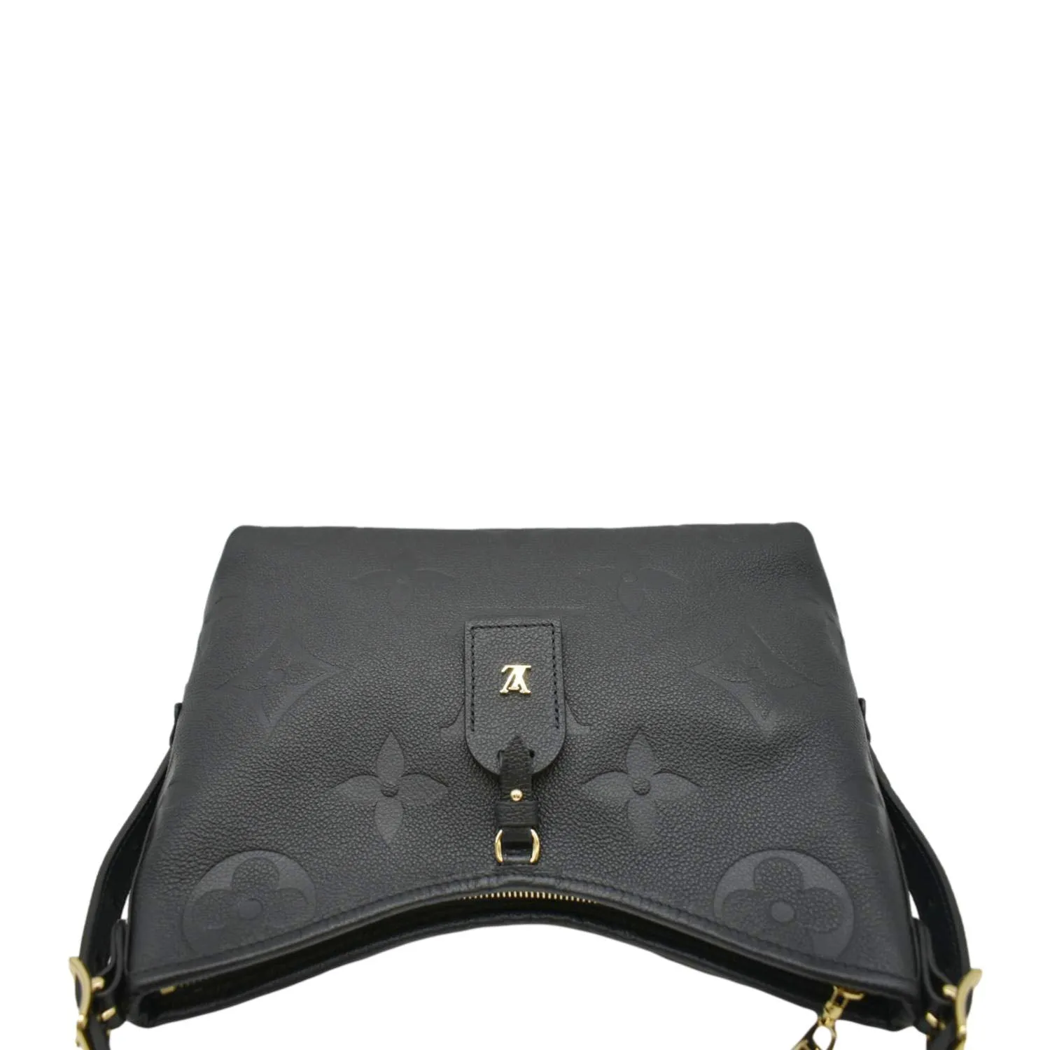 LOUIS VUITTON Carryall PM  Monogram Empreinte Leather Shoulder Bag Black