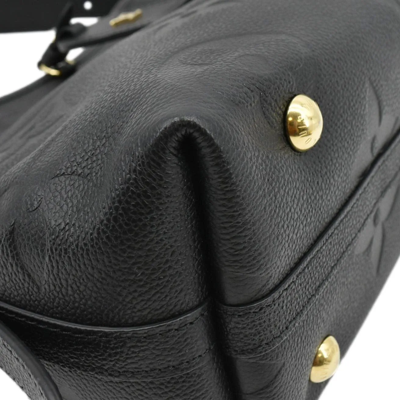 LOUIS VUITTON Carryall PM Monogram Empreinte Leather Shoulder Bag Black