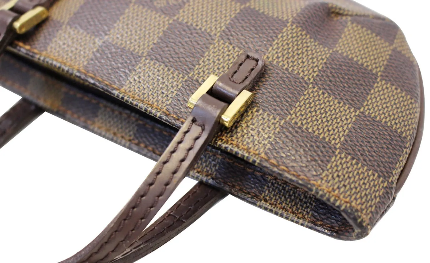 LOUIS VUITTON Damier Ebene Brown Pouch - Sale