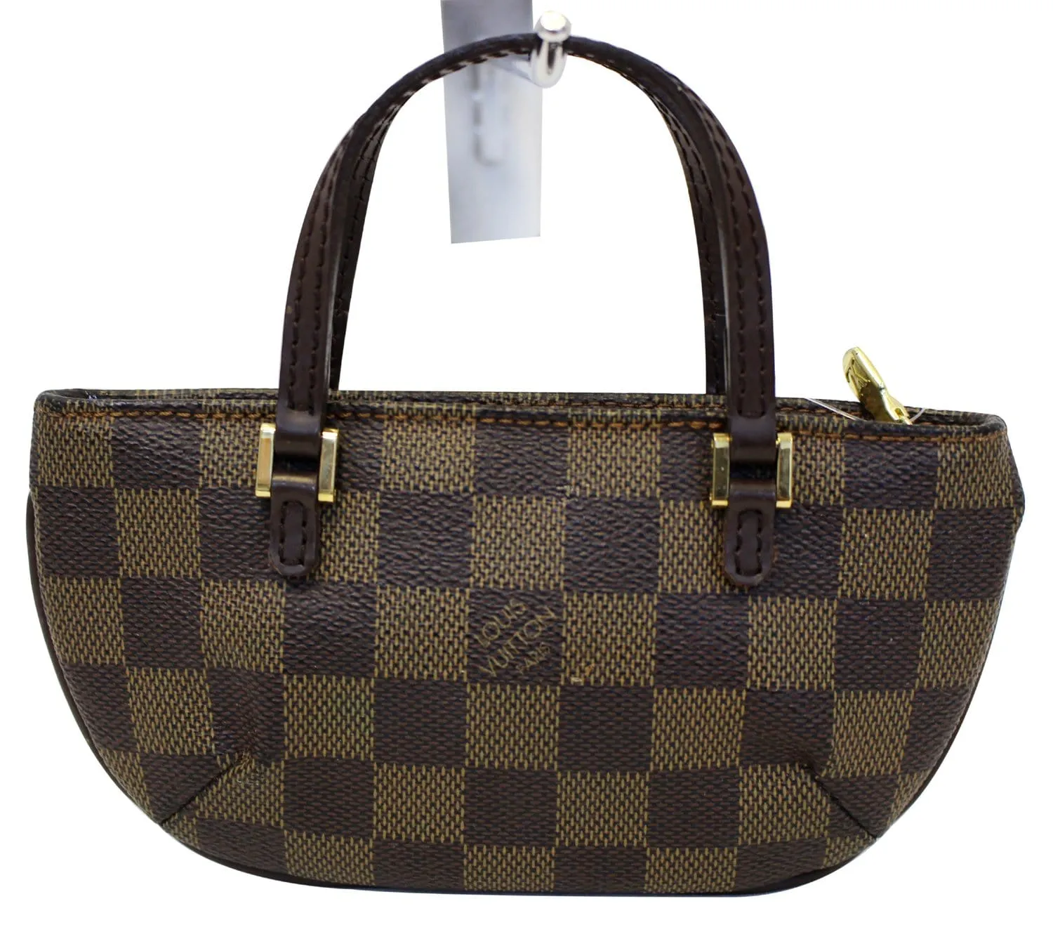 LOUIS VUITTON Damier Ebene Brown Pouch - Sale
