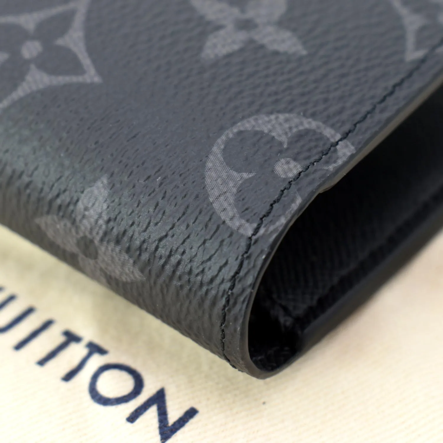 LOUIS VUITTON Damier Graphite Canvas Multiple Wallet Black