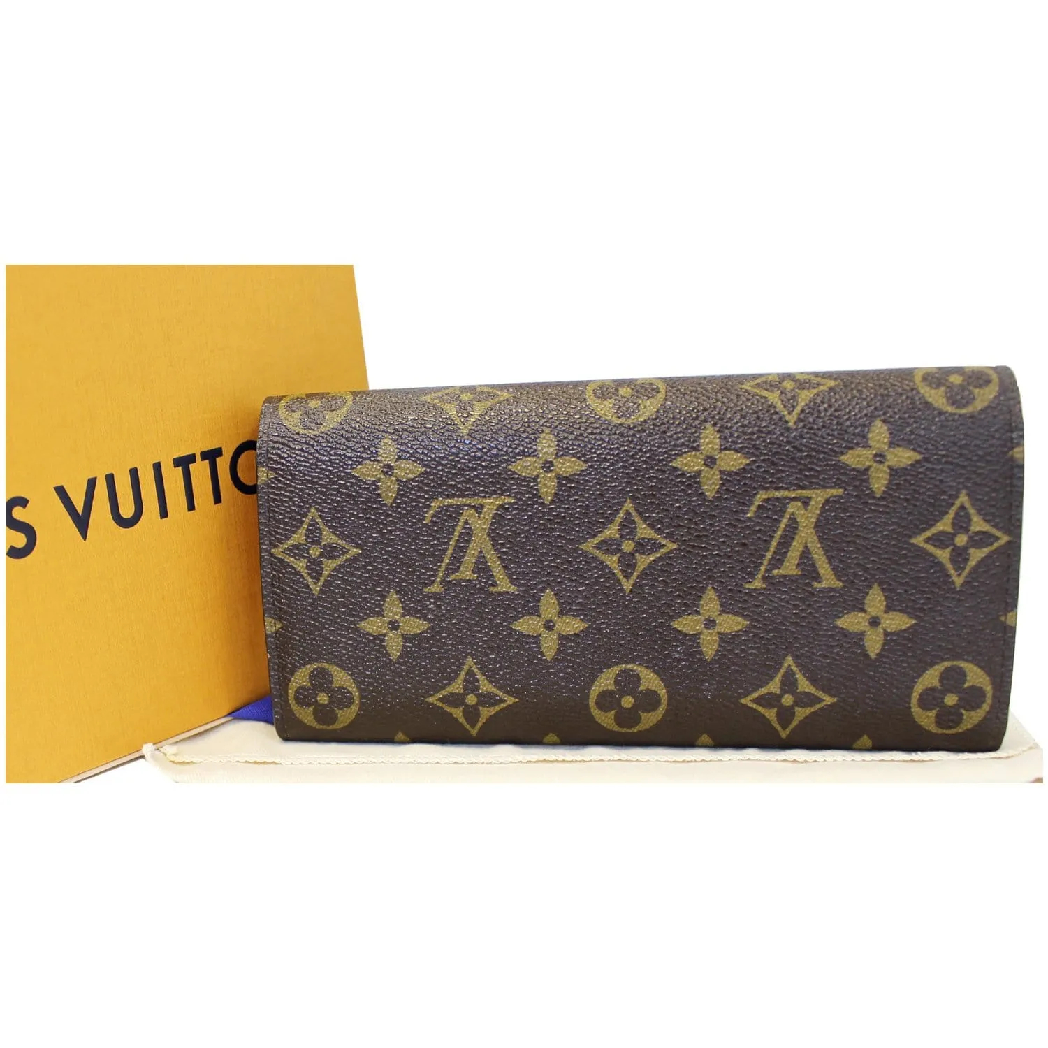 LOUIS VUITTON Emilie Monogram Canvas Wallet Fuchsia