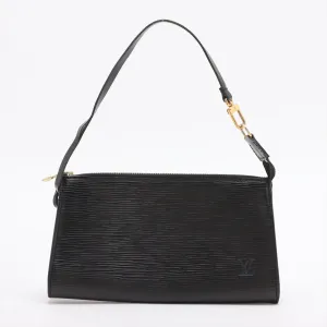 Louis Vuitton Epi Leather Black Pochette Accessories Shoulder Bag #3277