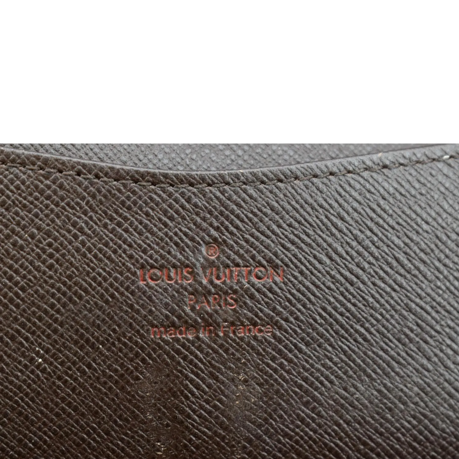 LOUIS VUITTON Josephine Damier Ebene Wallet Brown