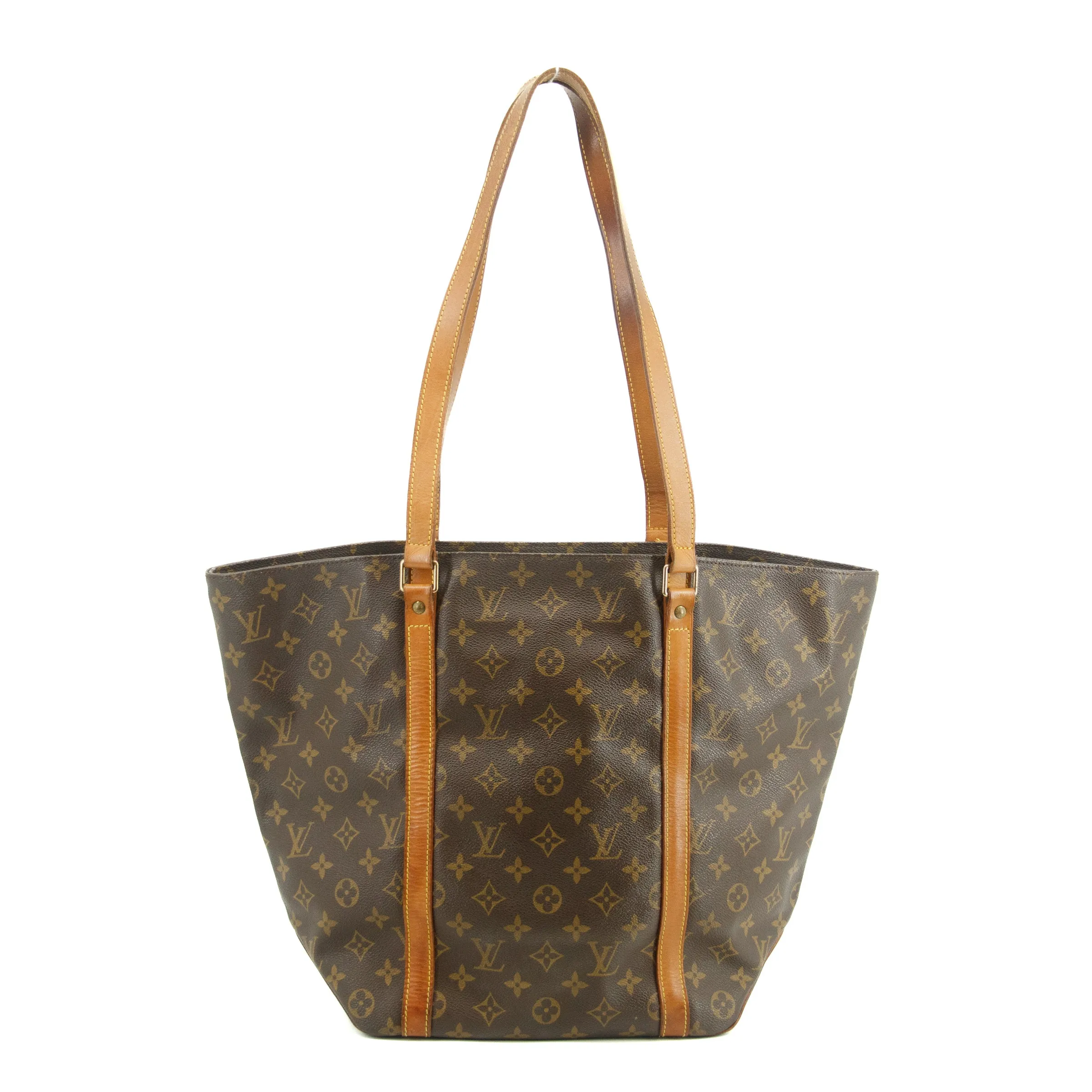Louis Vuitton Monogram Canvas Brown Sac Shopping Tote Bag #3055