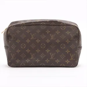 Louis Vuitton Monogram Canvas Trousse Toilette 28 Brown #3278