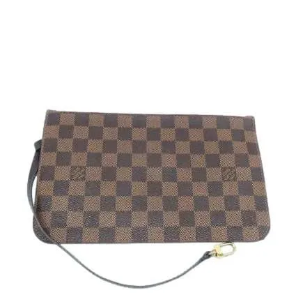 LOUIS VUITTON  Neverfull MM Damier Ebene Shoulder Bag Rose ballerine