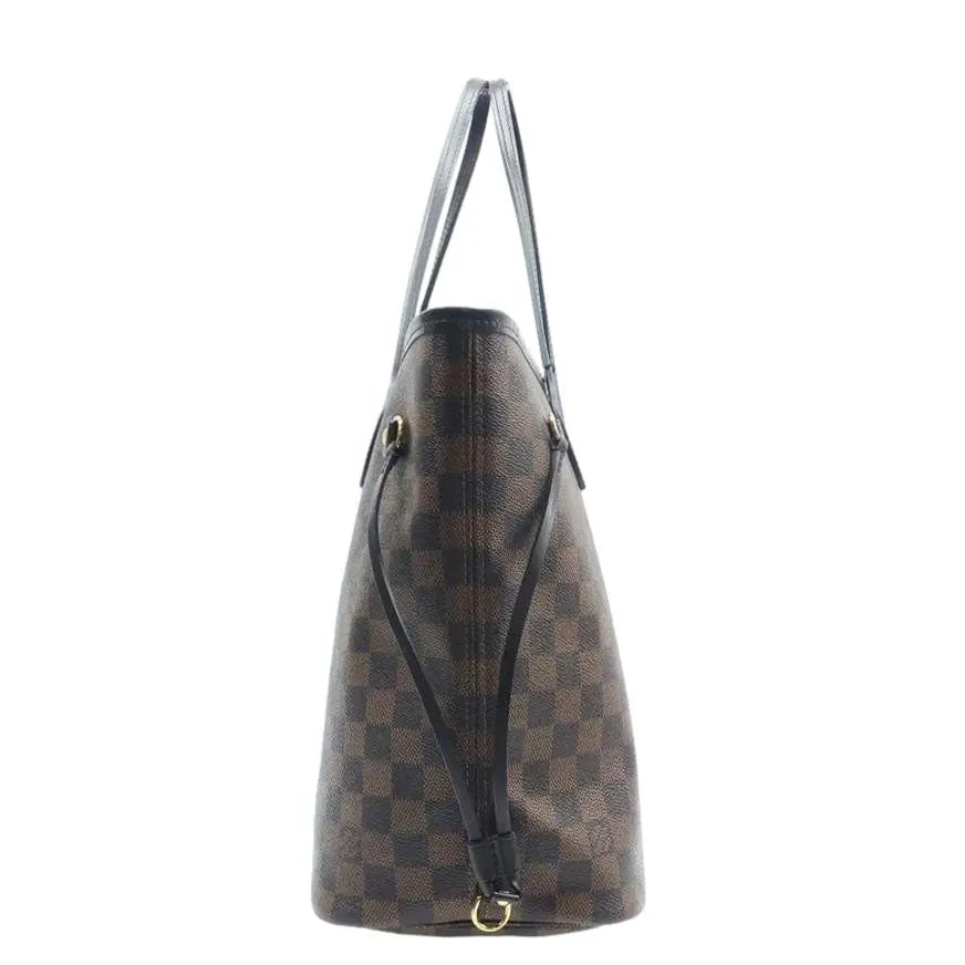 LOUIS VUITTON  Neverfull MM Damier Ebene Shoulder Bag Rose ballerine