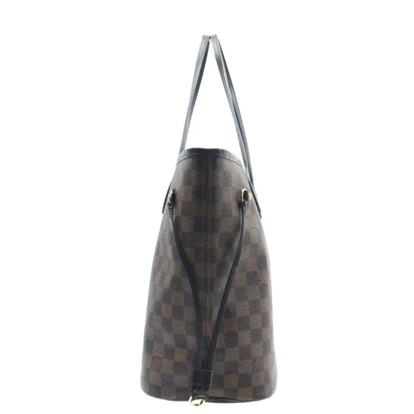 LOUIS VUITTON  Neverfull MM Damier Ebene Shoulder Bag Rose ballerine