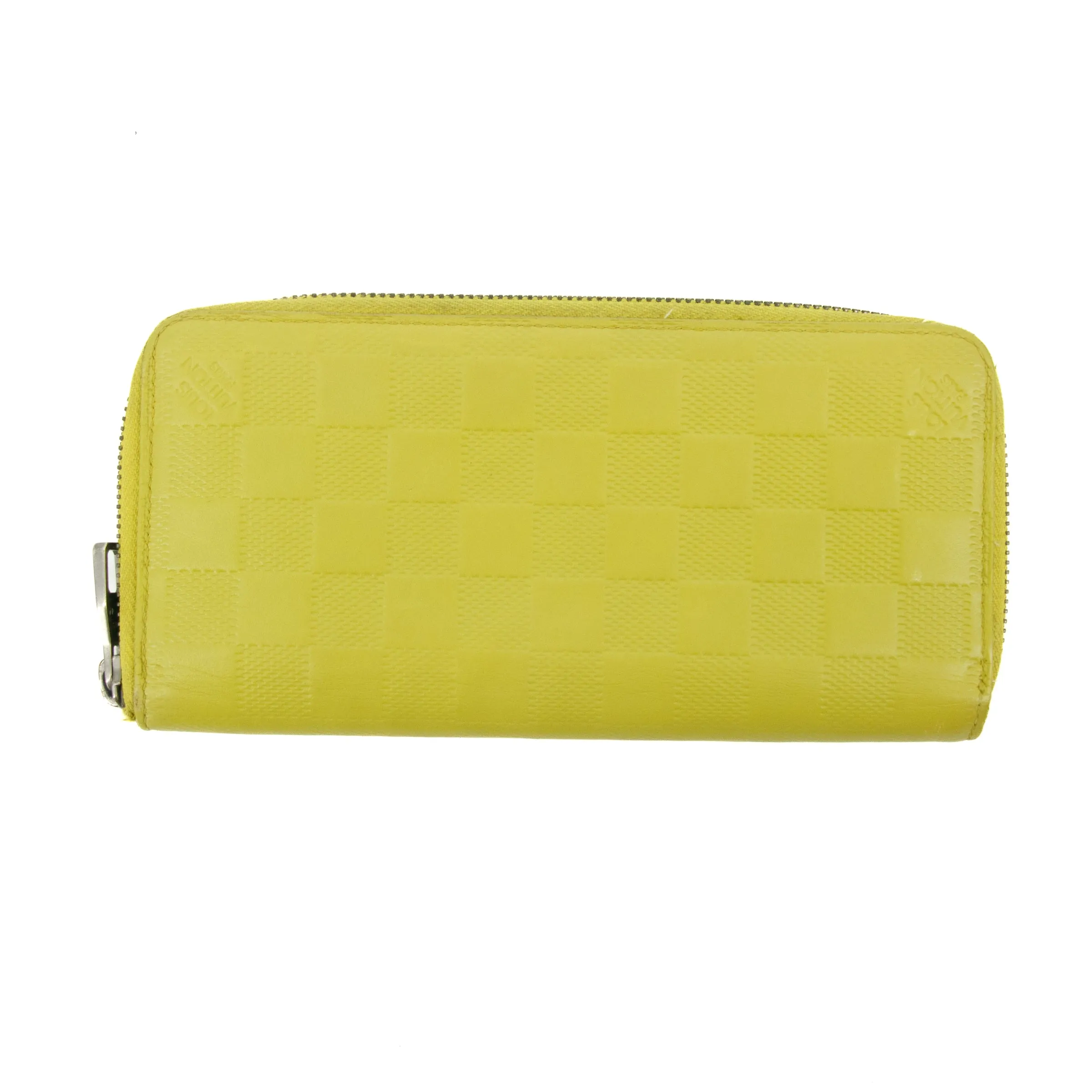 Louis Vuitton Yellow Damier Infini Zippy Wallet #3095