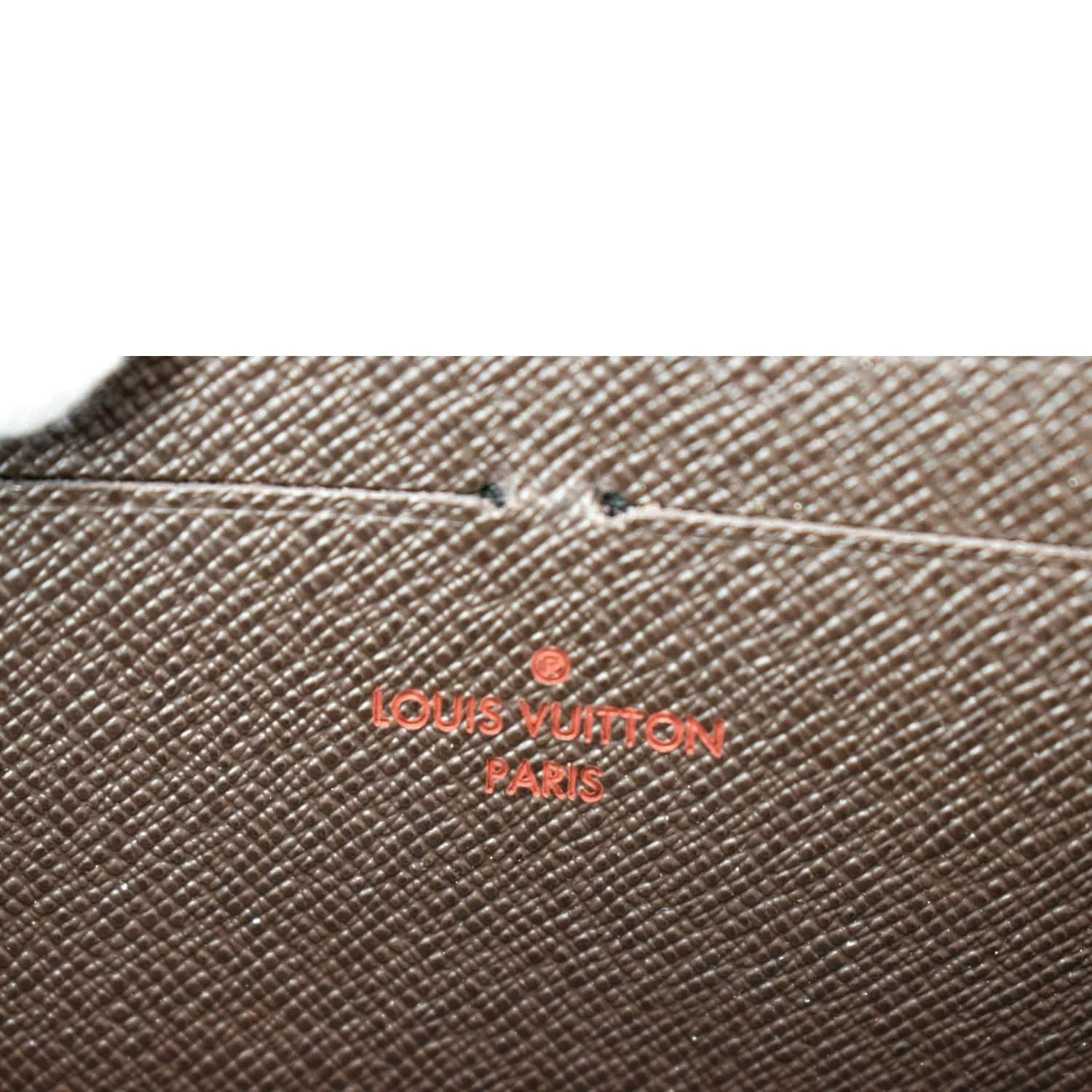 LOUIS VUITTON Zippy Long Damier Ebene Wallet Brown