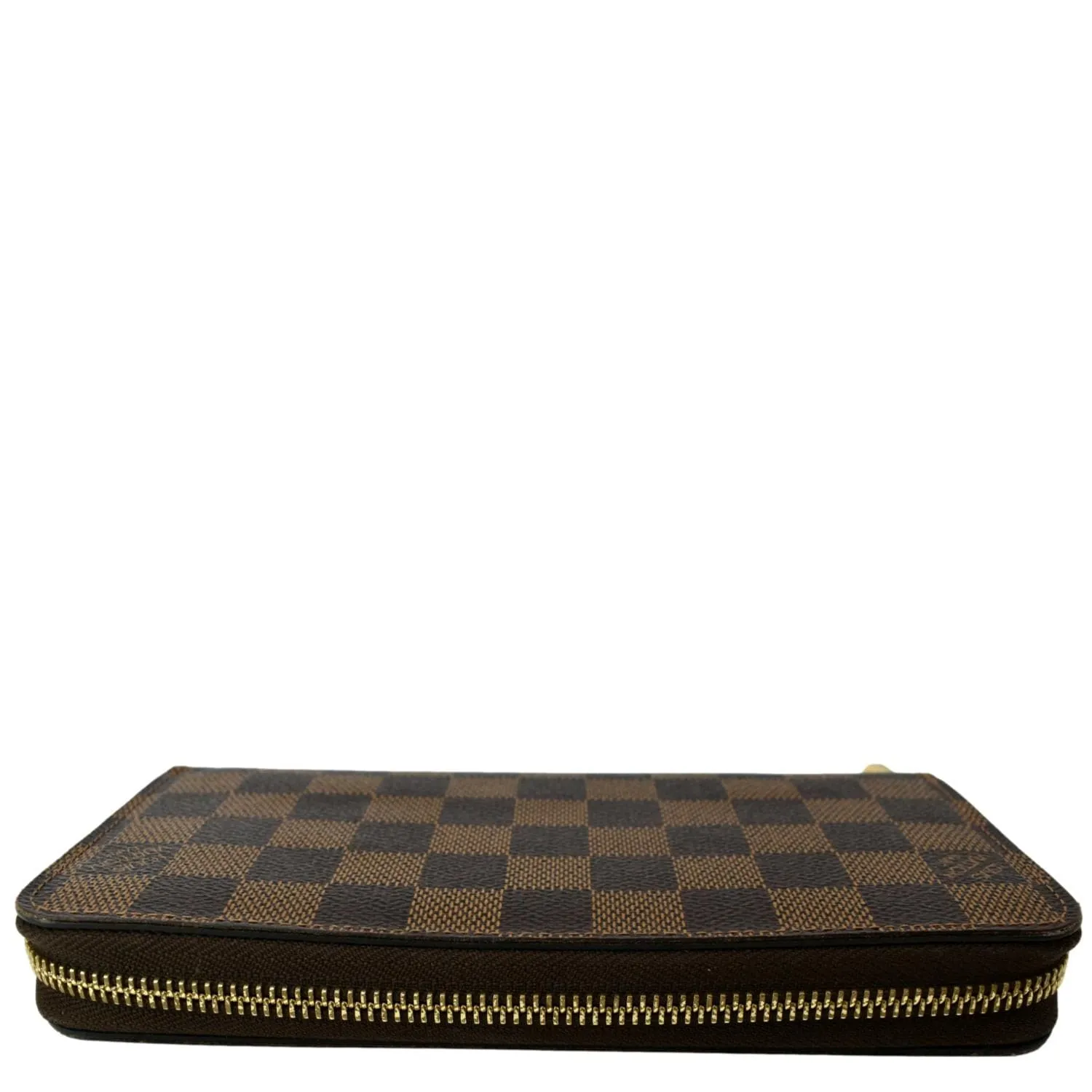 LOUIS VUITTON Zippy Long Damier Ebene Wallet Brown