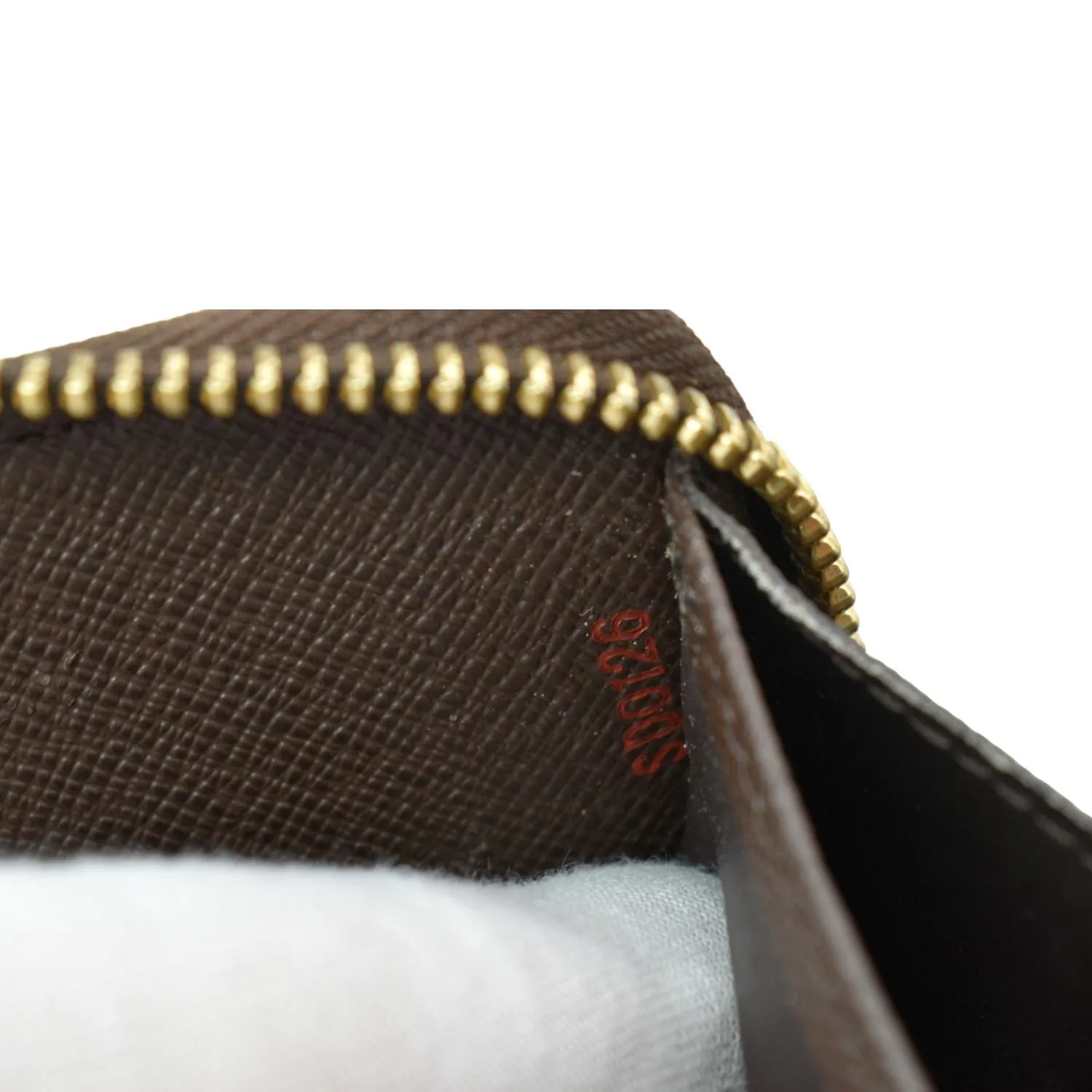 LOUIS VUITTON Zippy Long Damier Ebene Wallet Brown