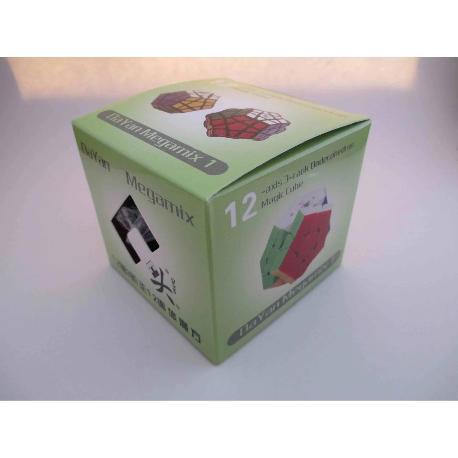 Lujex DaYan Megaminx 1 12-axis 3-rank Dodecahedron Magic Cube with Corner Ridges - Multicolor