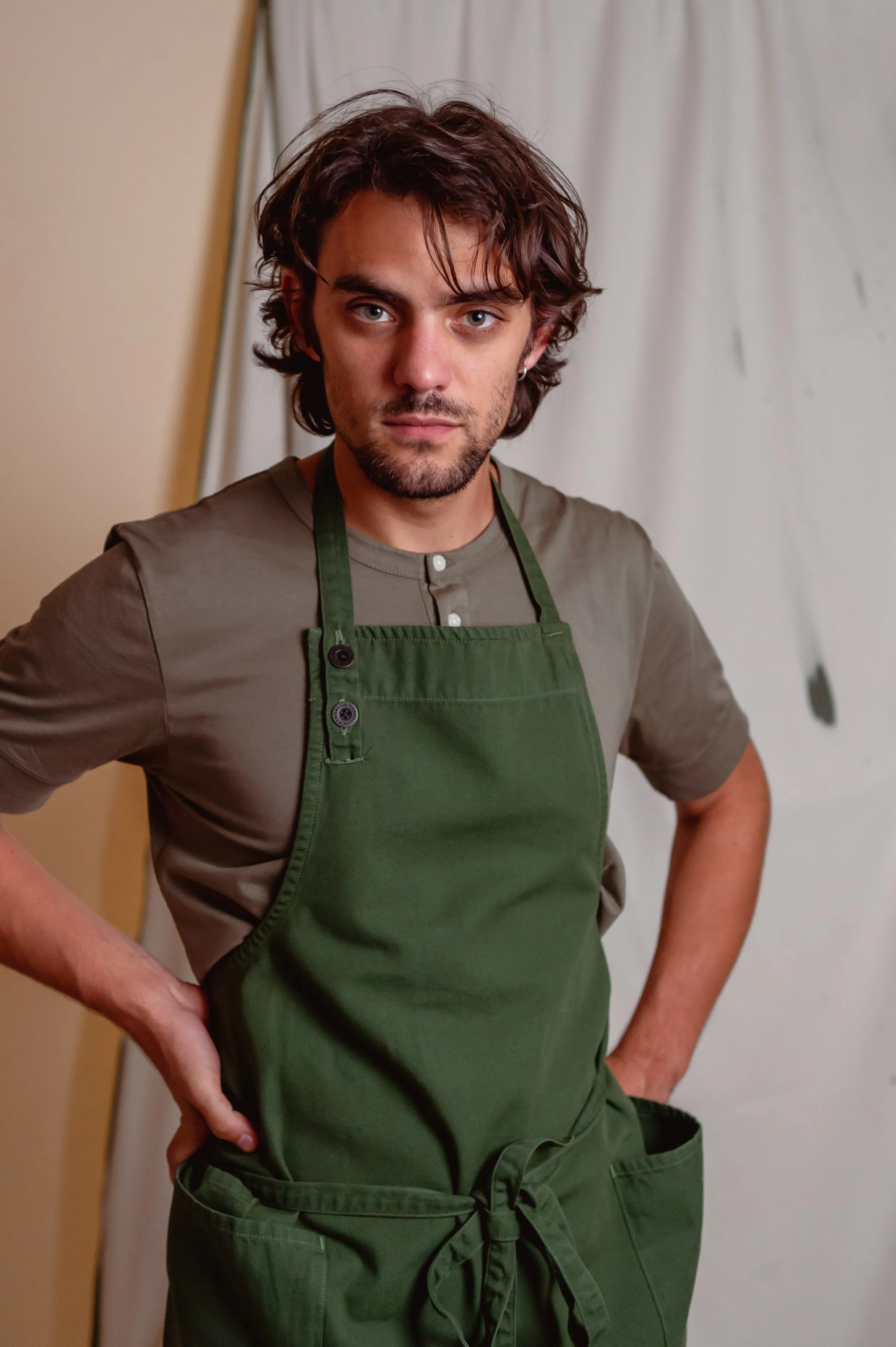 Lyon Bib Apron ⏤ Ponderosa Green