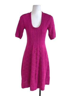 Magenta Purple Knit Dress