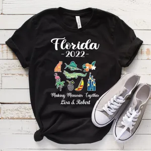Making Memories Together Family Vacation Personalized T-shirt