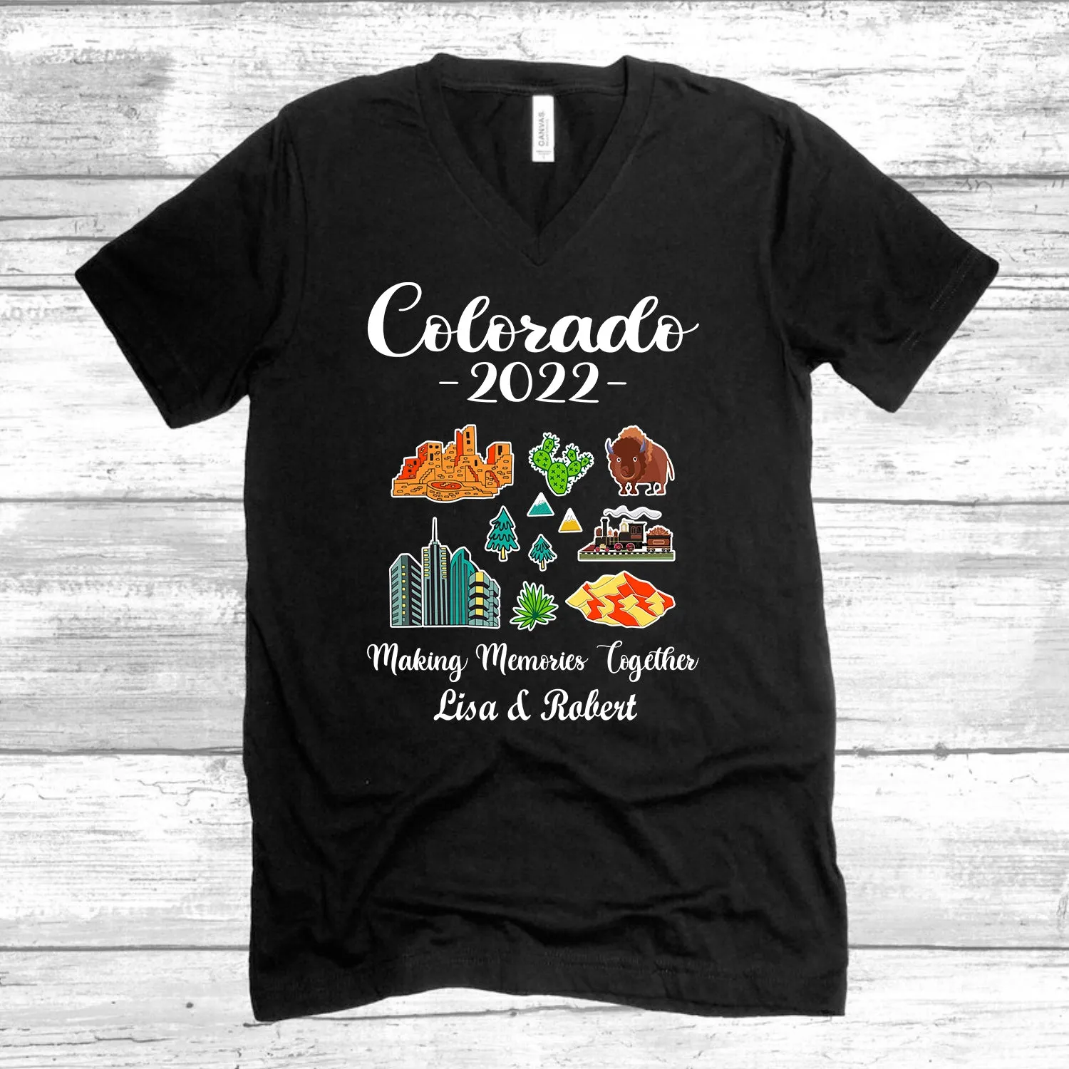 Making Memories Together Family Vacation Personalized T-shirt