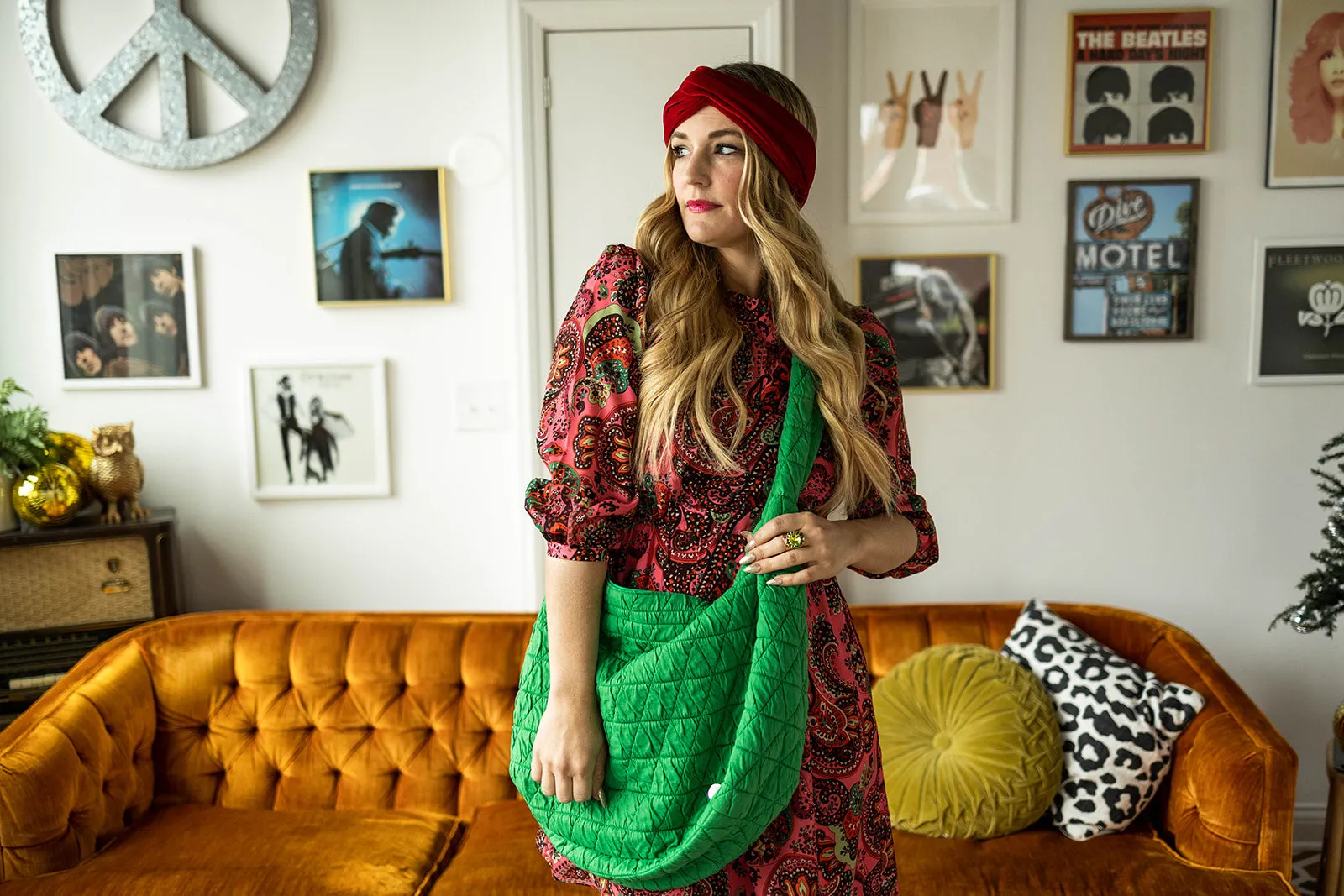 marie dress in paisley