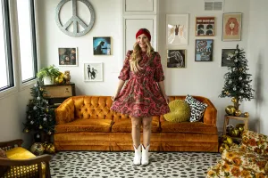 marie dress in paisley
