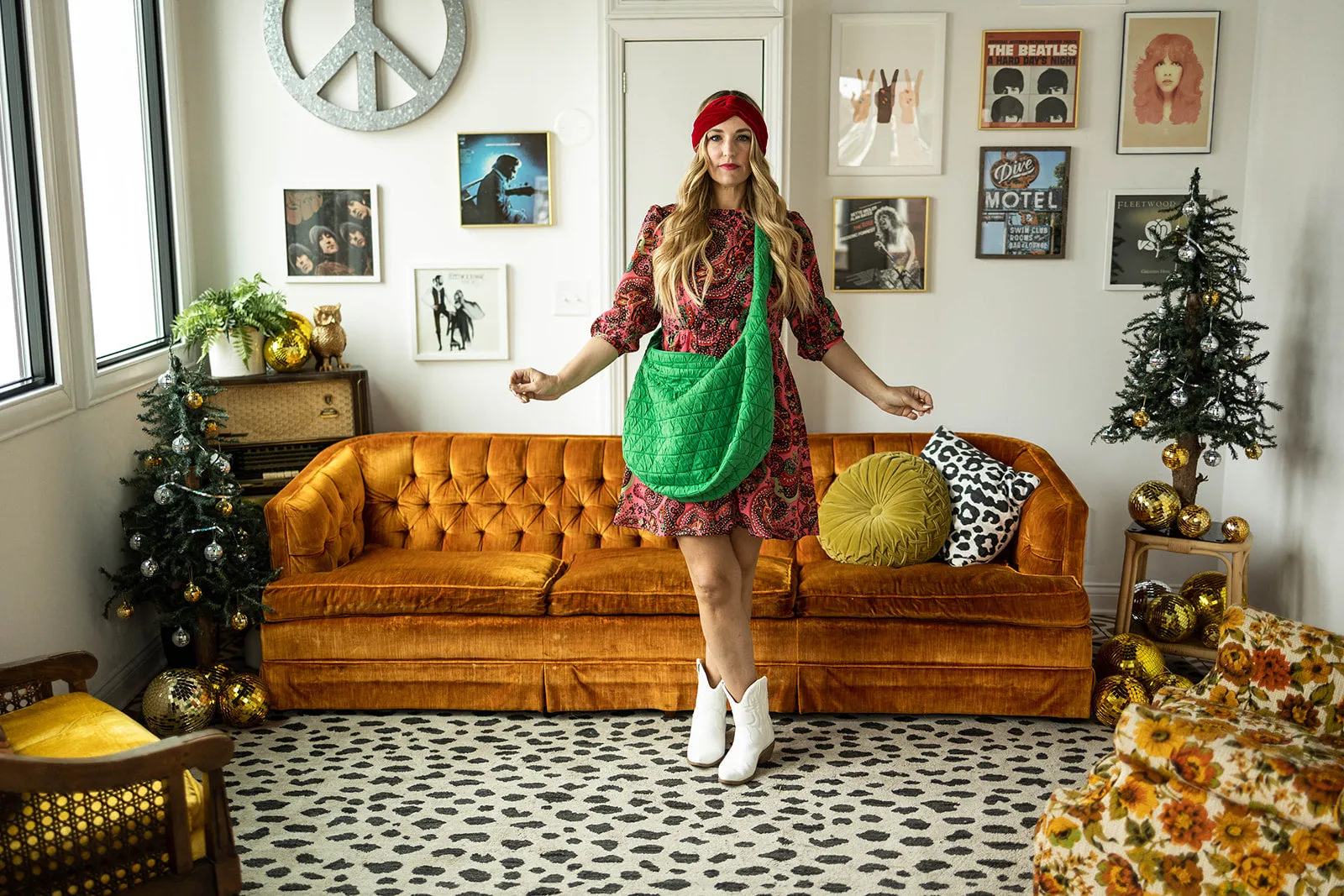 marie dress in paisley