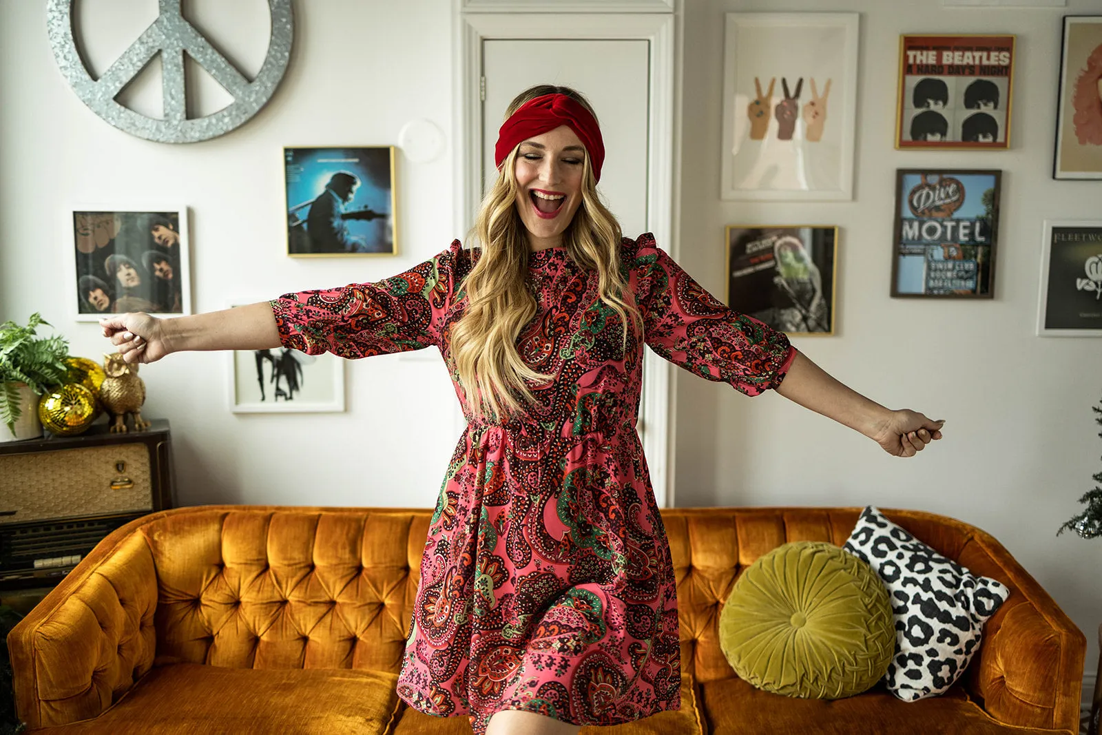 marie dress in paisley
