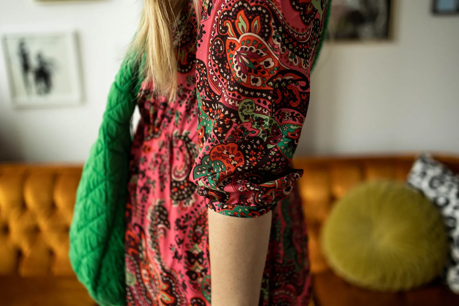 marie dress in paisley