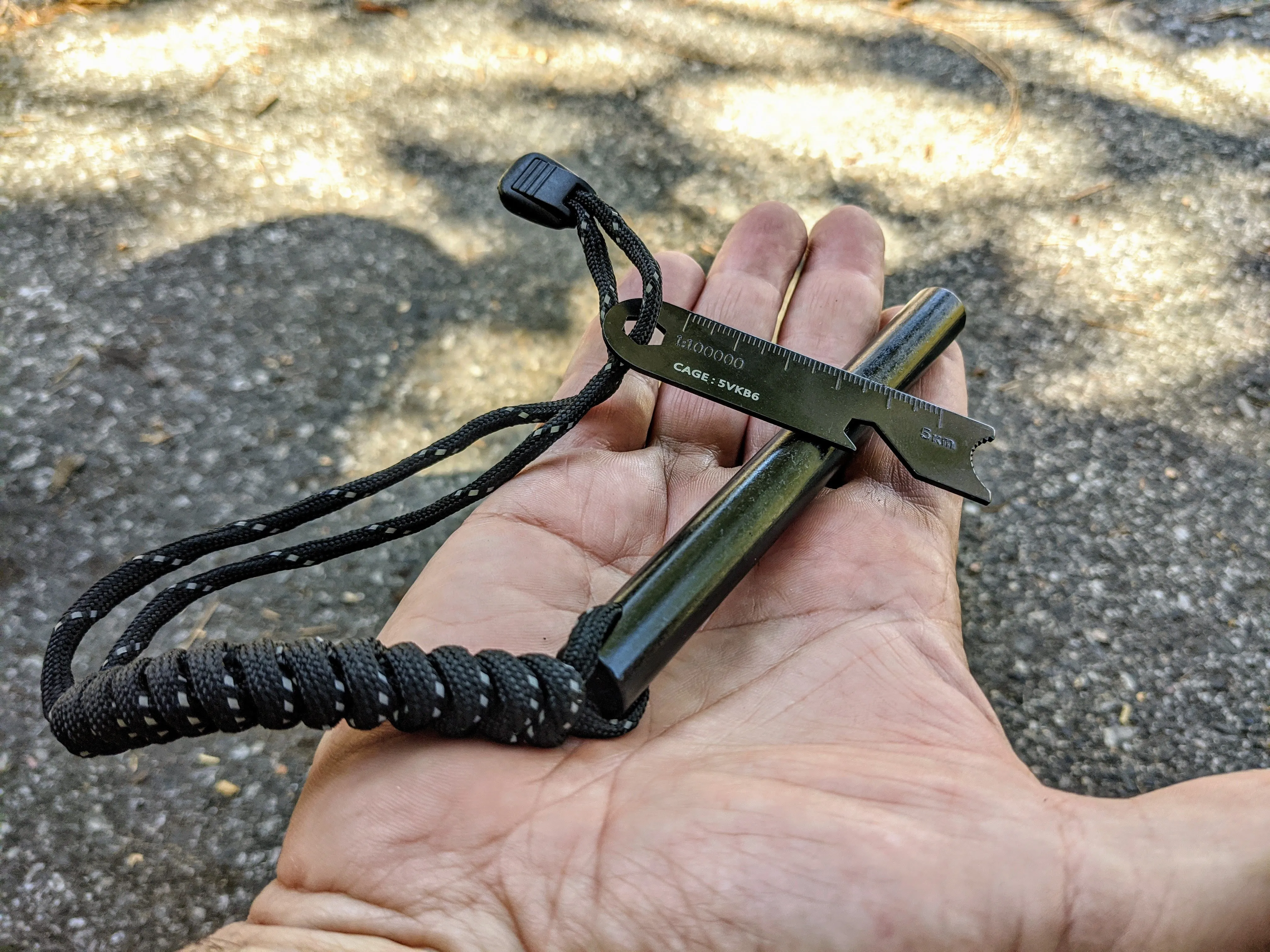 Massive Ferrocerium Rod   Striker With Storage Vault