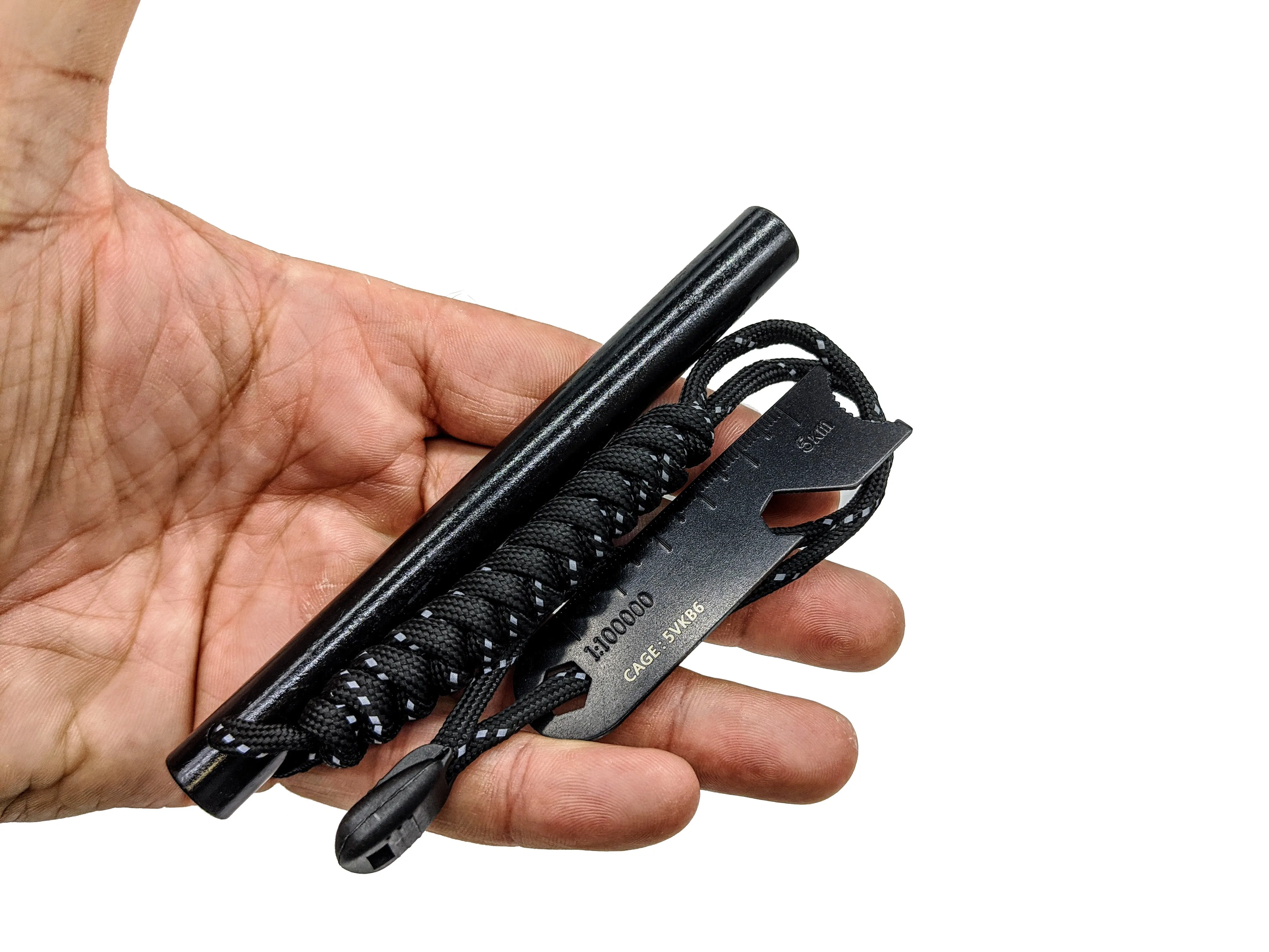 Massive Ferrocerium Rod   Striker With Storage Vault